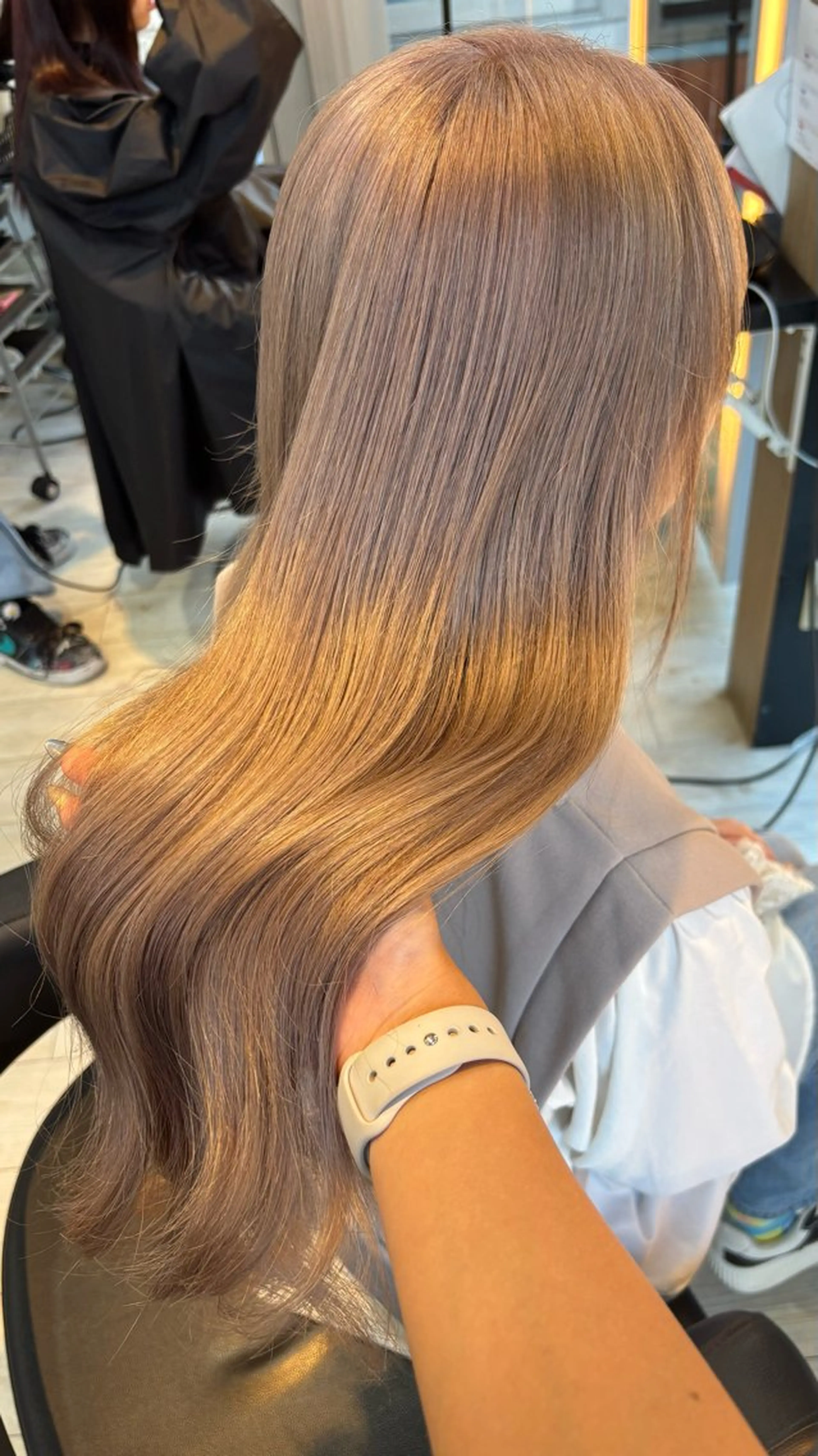 カラー ベージュカラー ブリーチ ミルクティーベージュ 髪質改善 miyu/ボブ/ 透明感カラー/栄のヘアスタイル