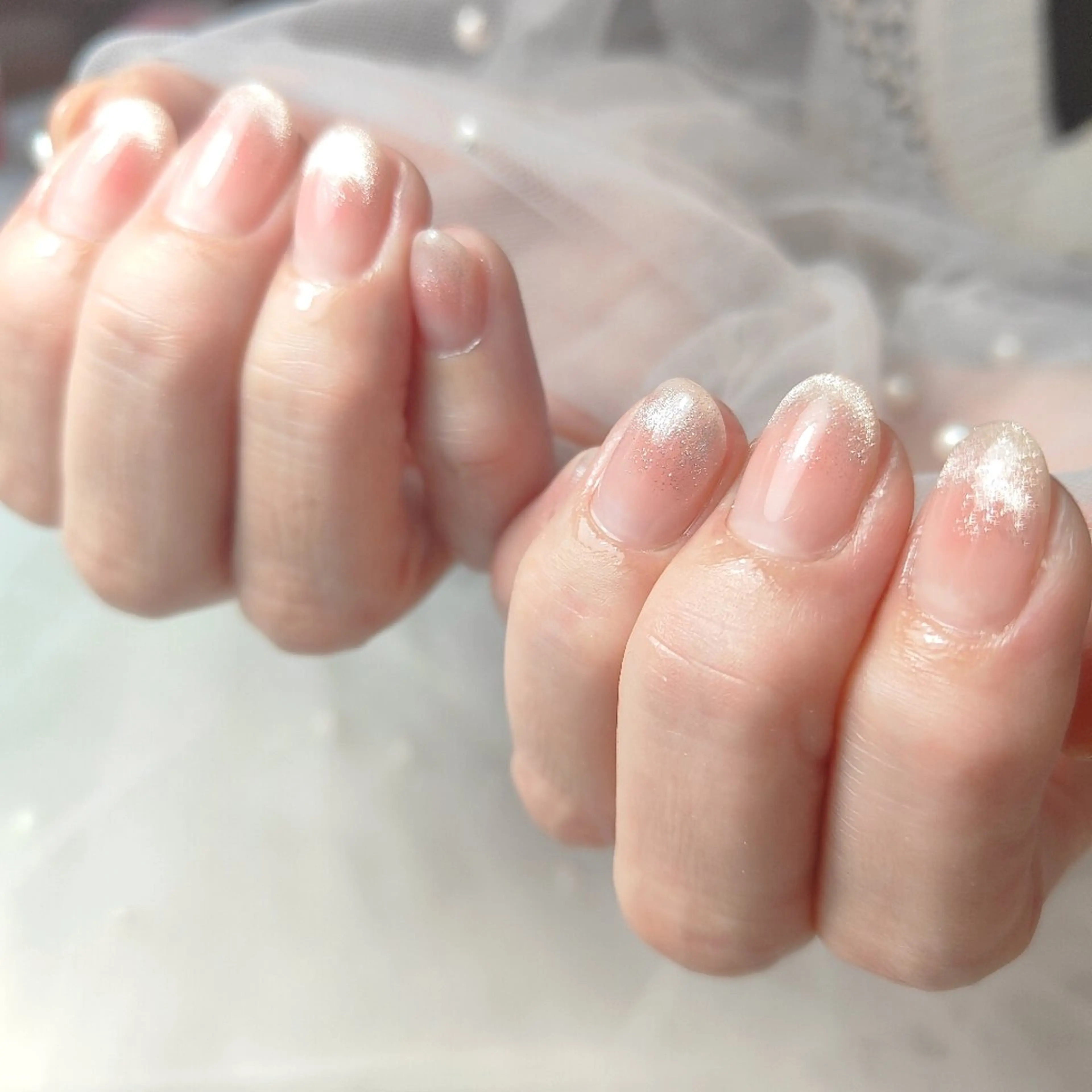 ネイル チークネイル マグネットネイル ハンドネイル CLEAR NAILのネイルデザイン