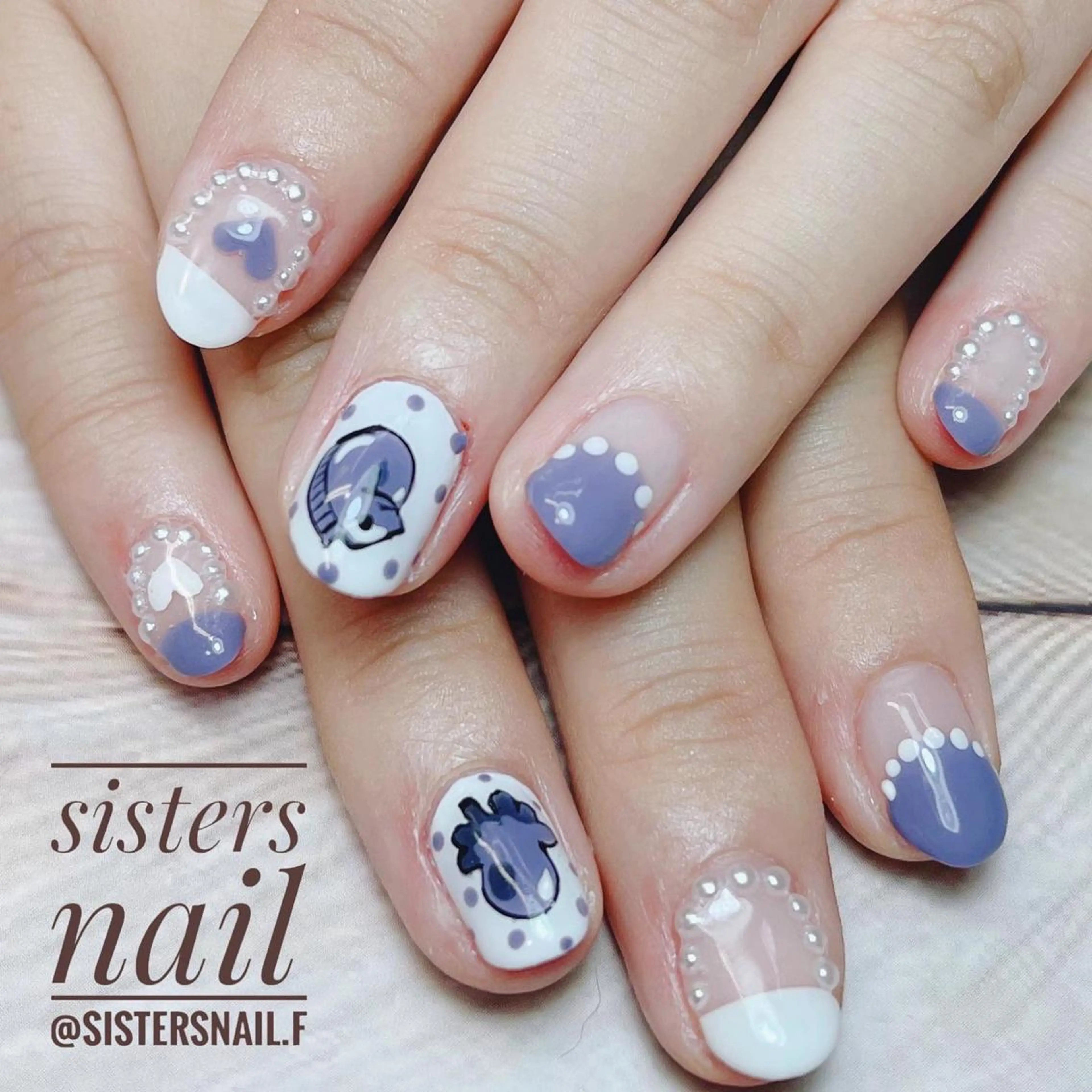 ネイル アートネイル ハロウィン ニュアンスネイル ブライダルネイル sisters nail.fのネイルデザイン