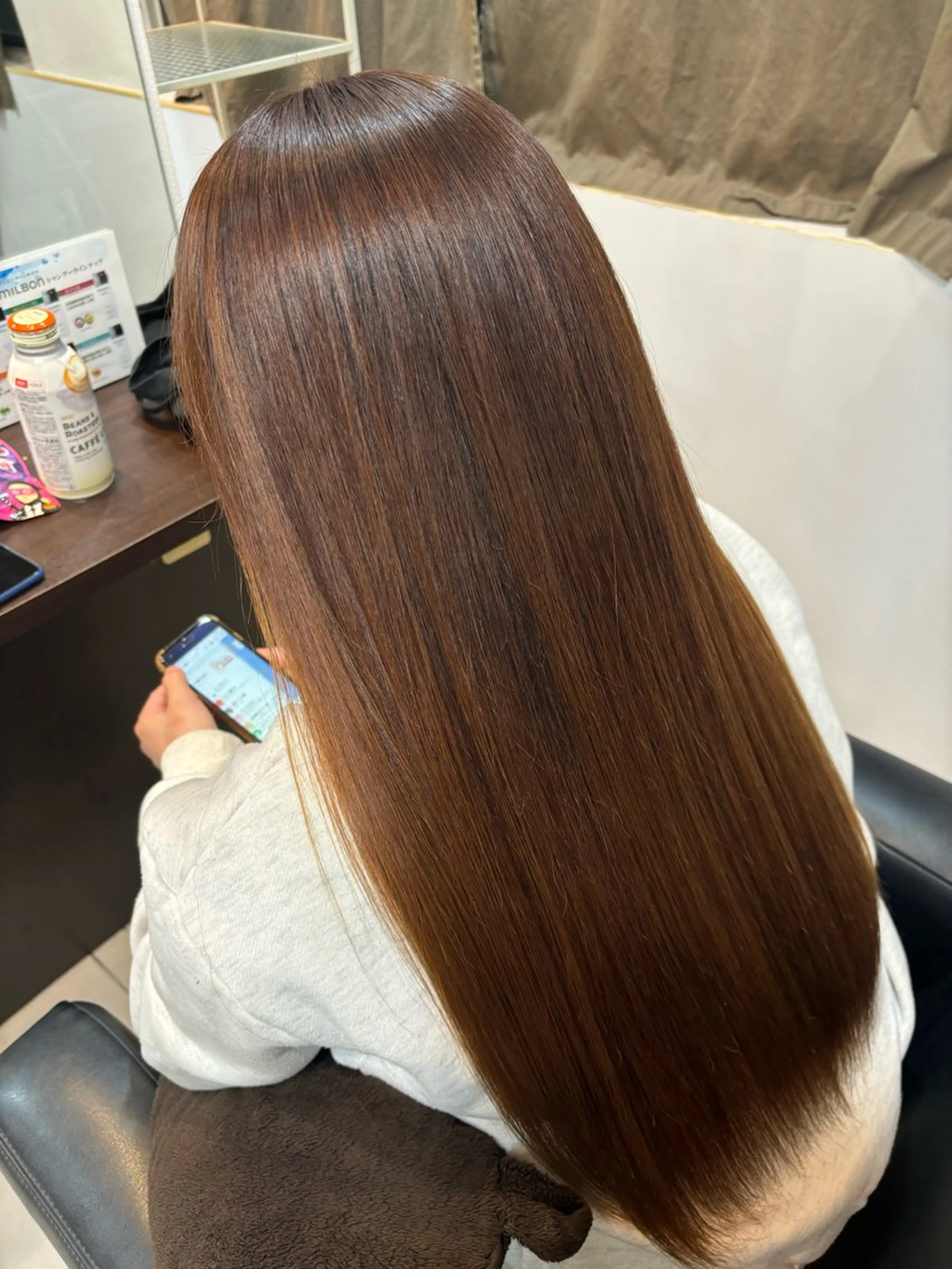 ロング パーマ 縮毛矯正 Riko 🎀🍪のヘアスタイル