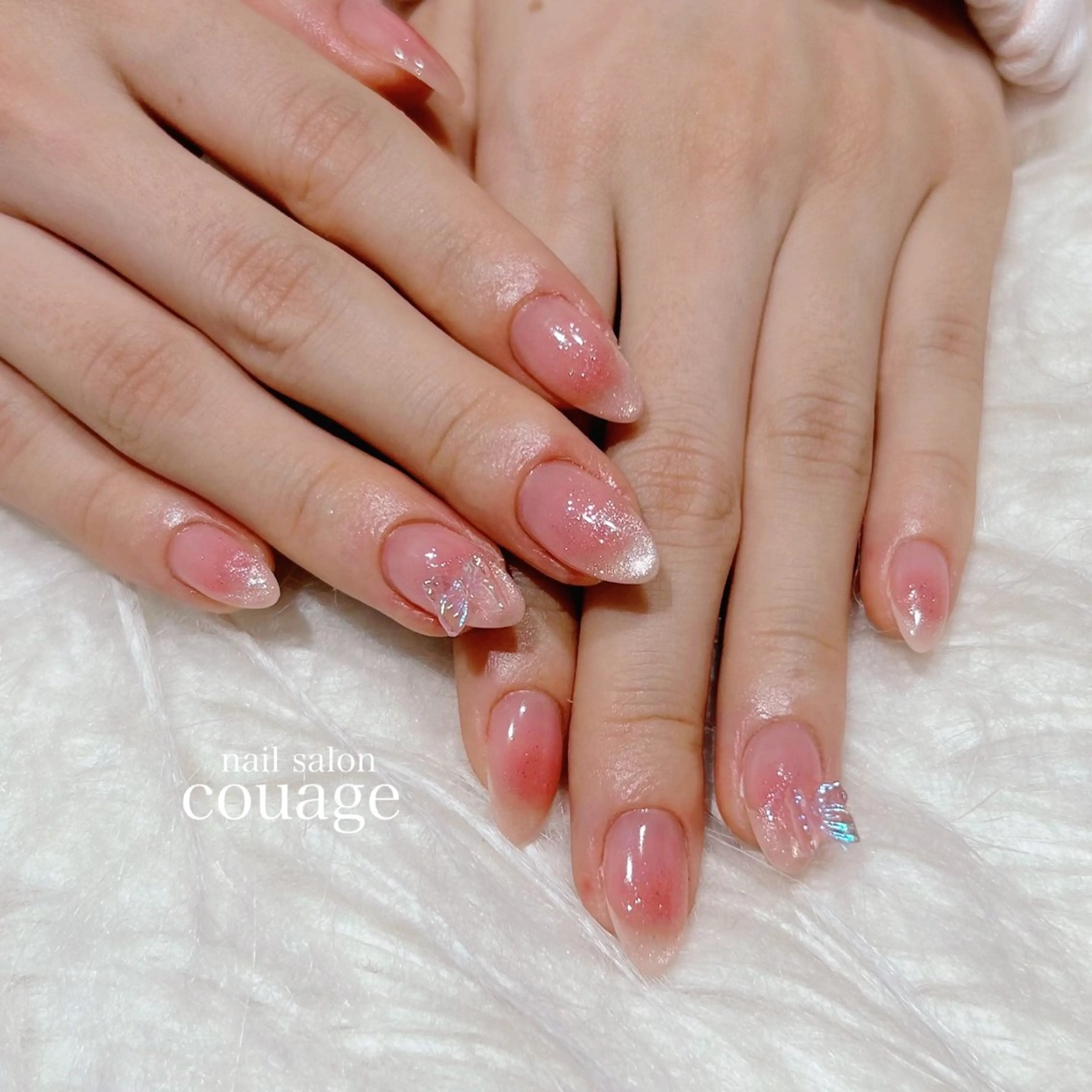 ネイル チークネイル マグネットネイル ハンドネイル ネイルサロンcourage所属・ネイルサロン courageのネイルデザイン