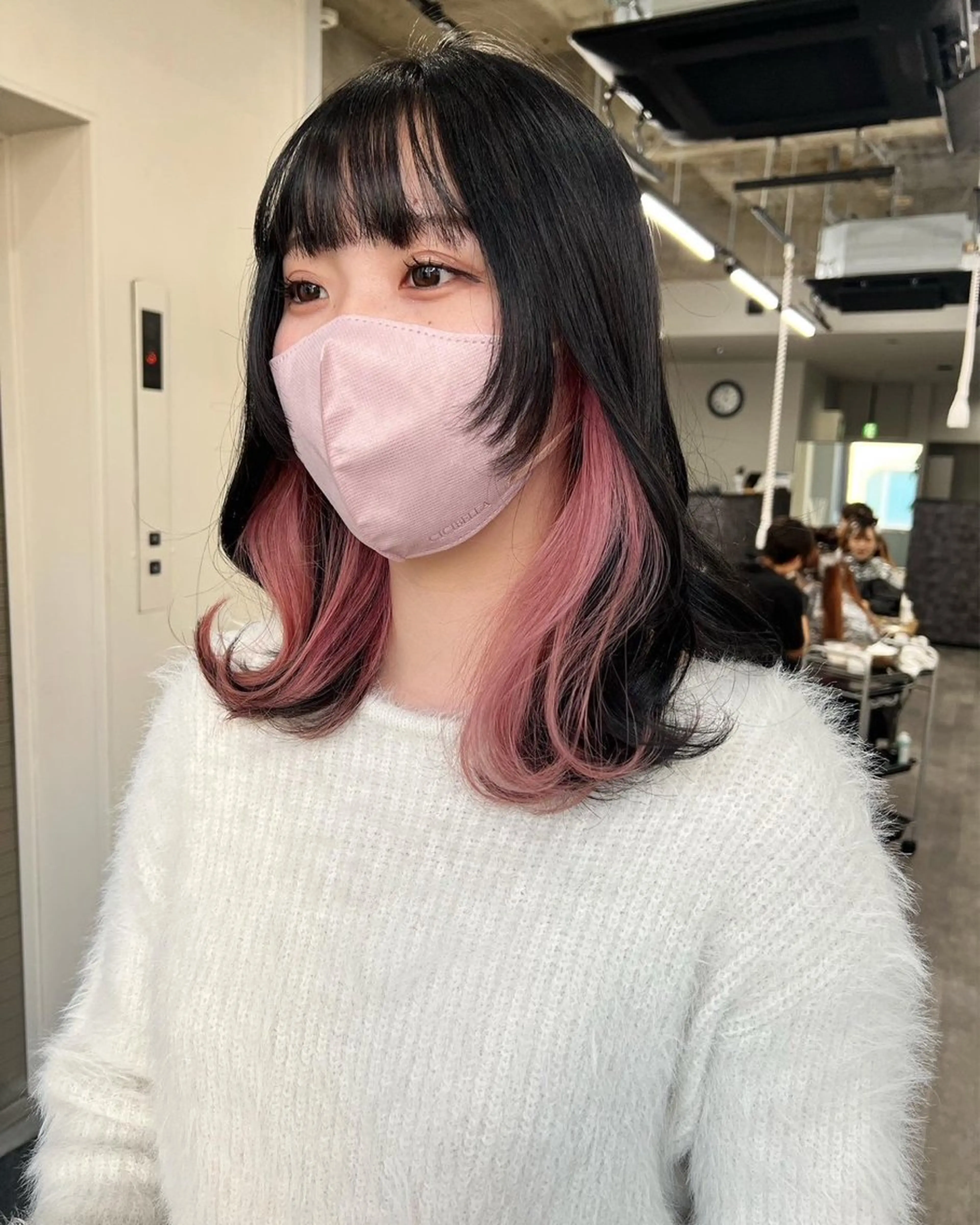 ミディアム くびれヘア トリートメント CHORD 四条河原町駅店　髪質改善&韓国風&ハイトーンカラー所属・けいと髪質改善 全年齢リピート多数のヘアスタイル