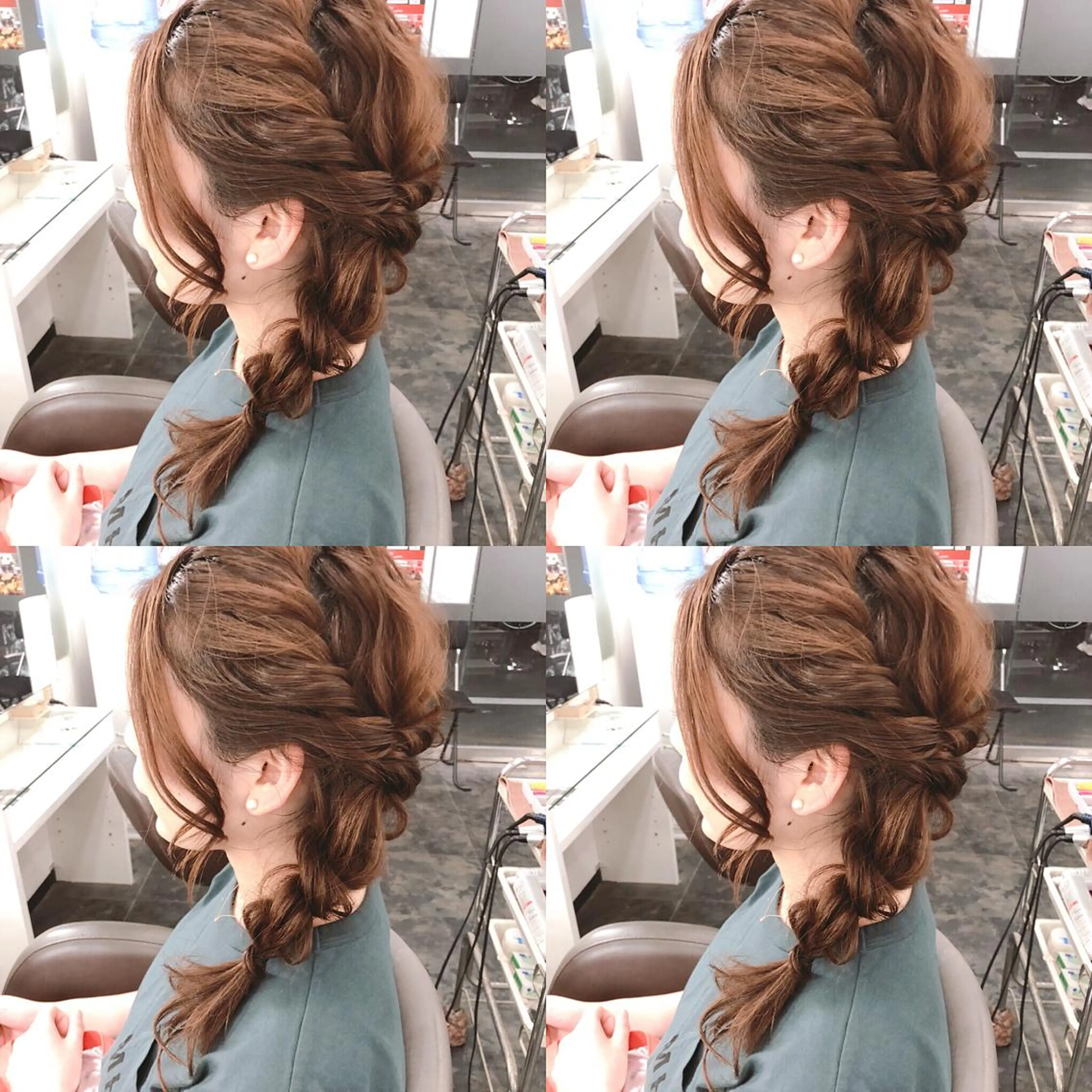 セミロング ヘアアレンジ ヘアセット 🌷MAYU 🌷のヘアスタイル