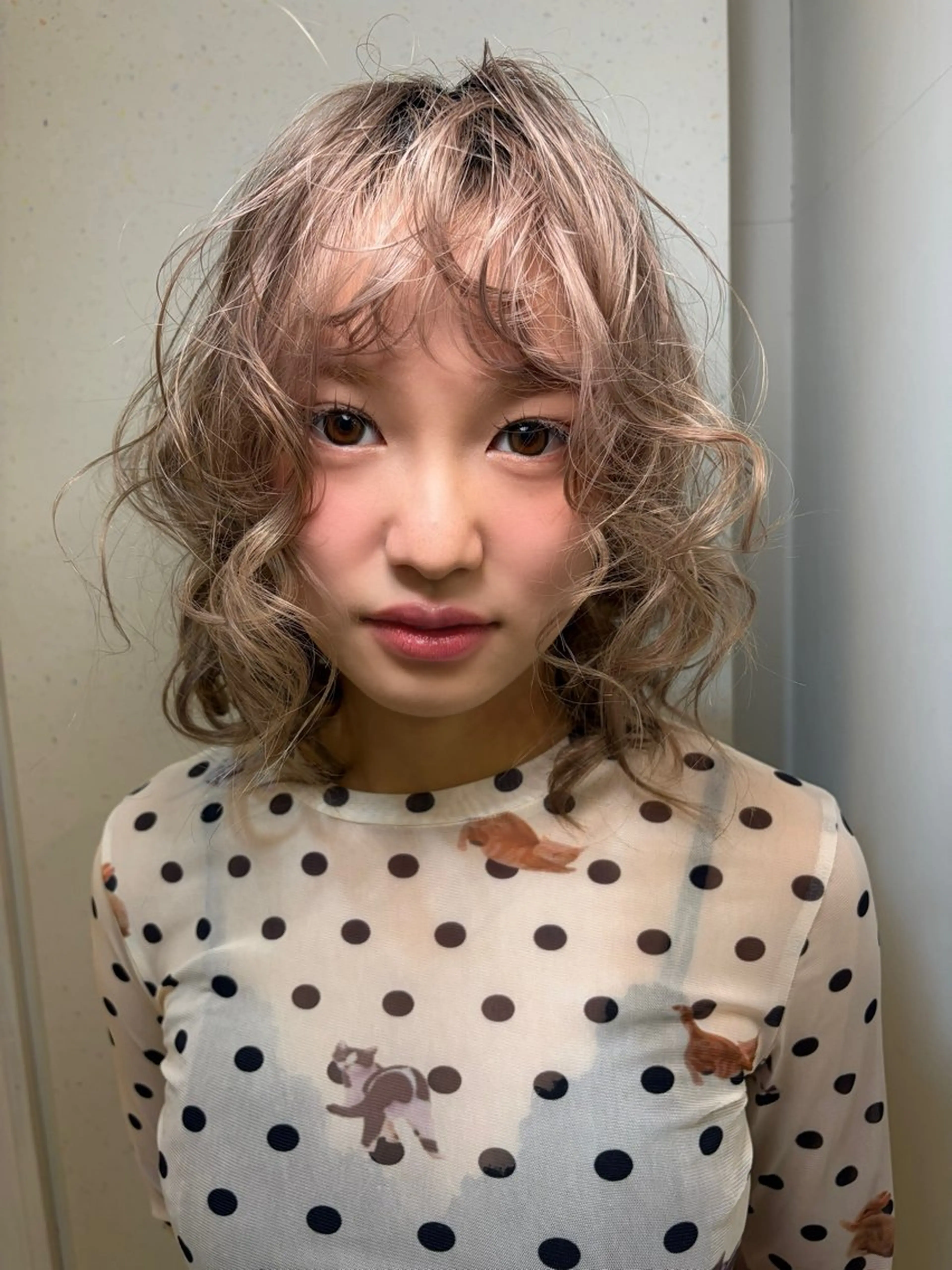 カラー ヘアカラー トリートメント ヘッドスパ ness 一花のヘアスタイル