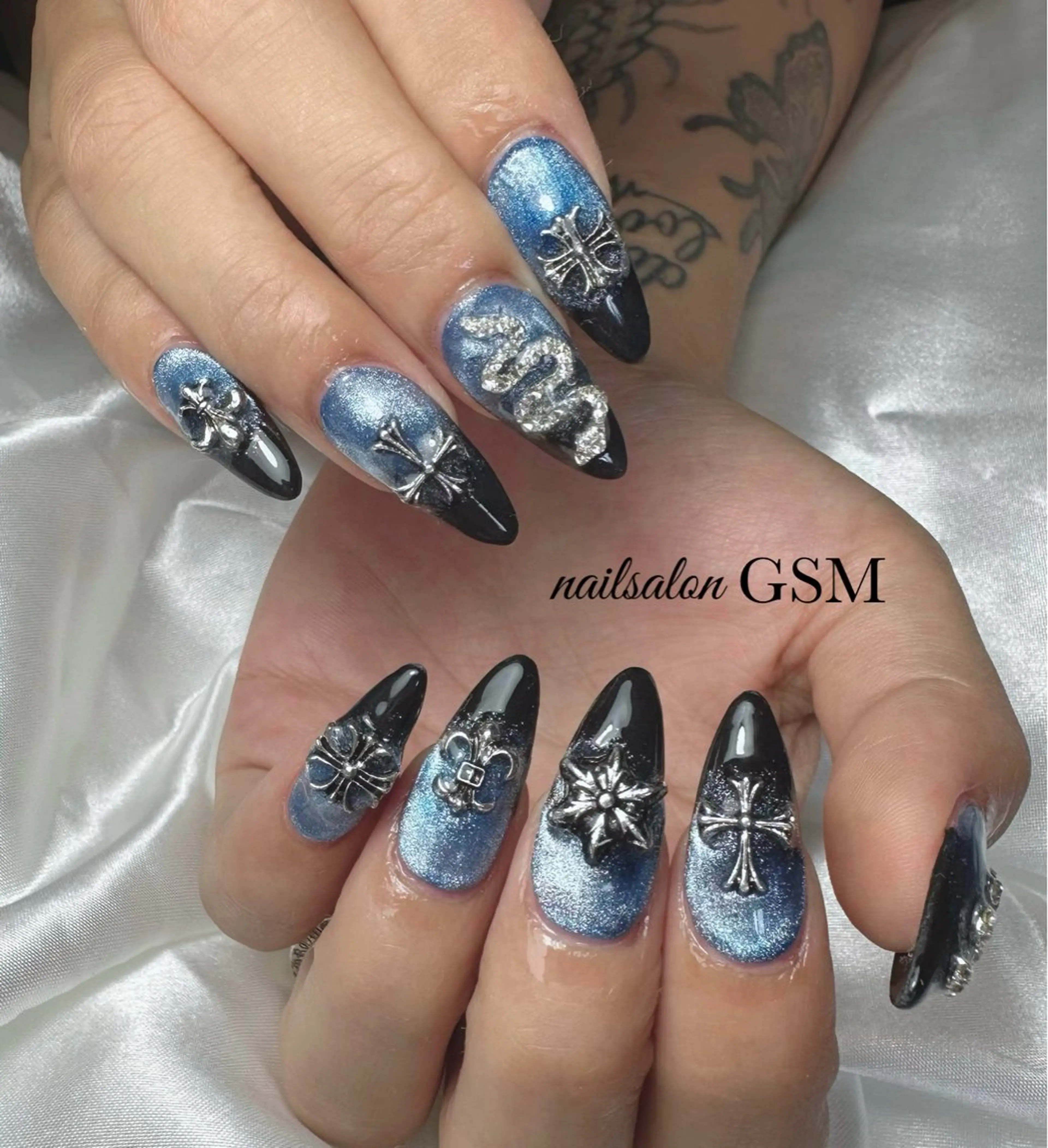 ネイル マグネットネイル ハンドネイル nail salon GSMのネイルデザイン