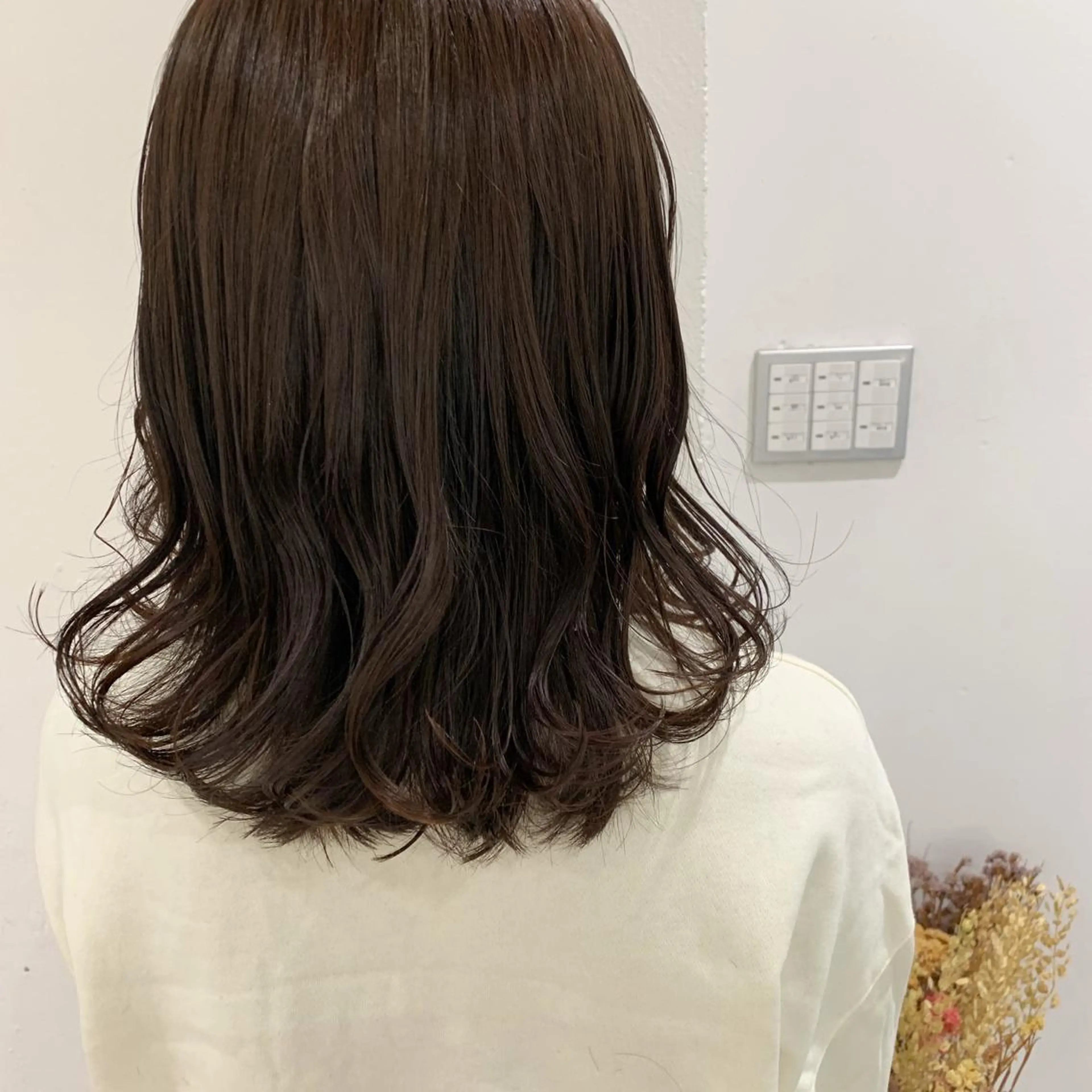 ミディアム ヘアアレンジ 似合わせカット トリートメント 🫧透明感カラー/ ボブ/小笠原汐海🪽のヘアスタイル
