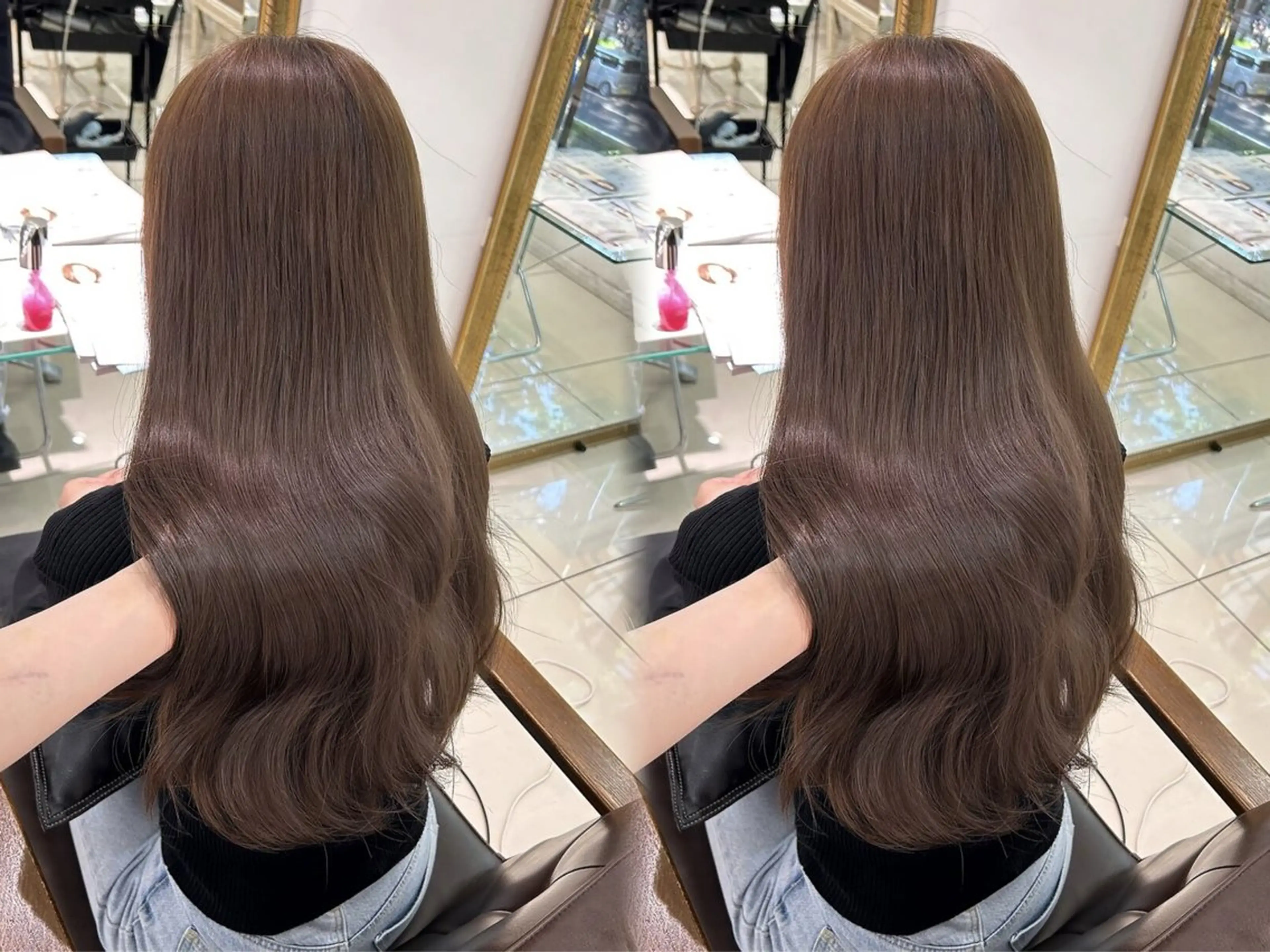 ロング ヘアカラー トリートメント 艶モテカラー miku🏳️‍⚧️のヘアスタイル