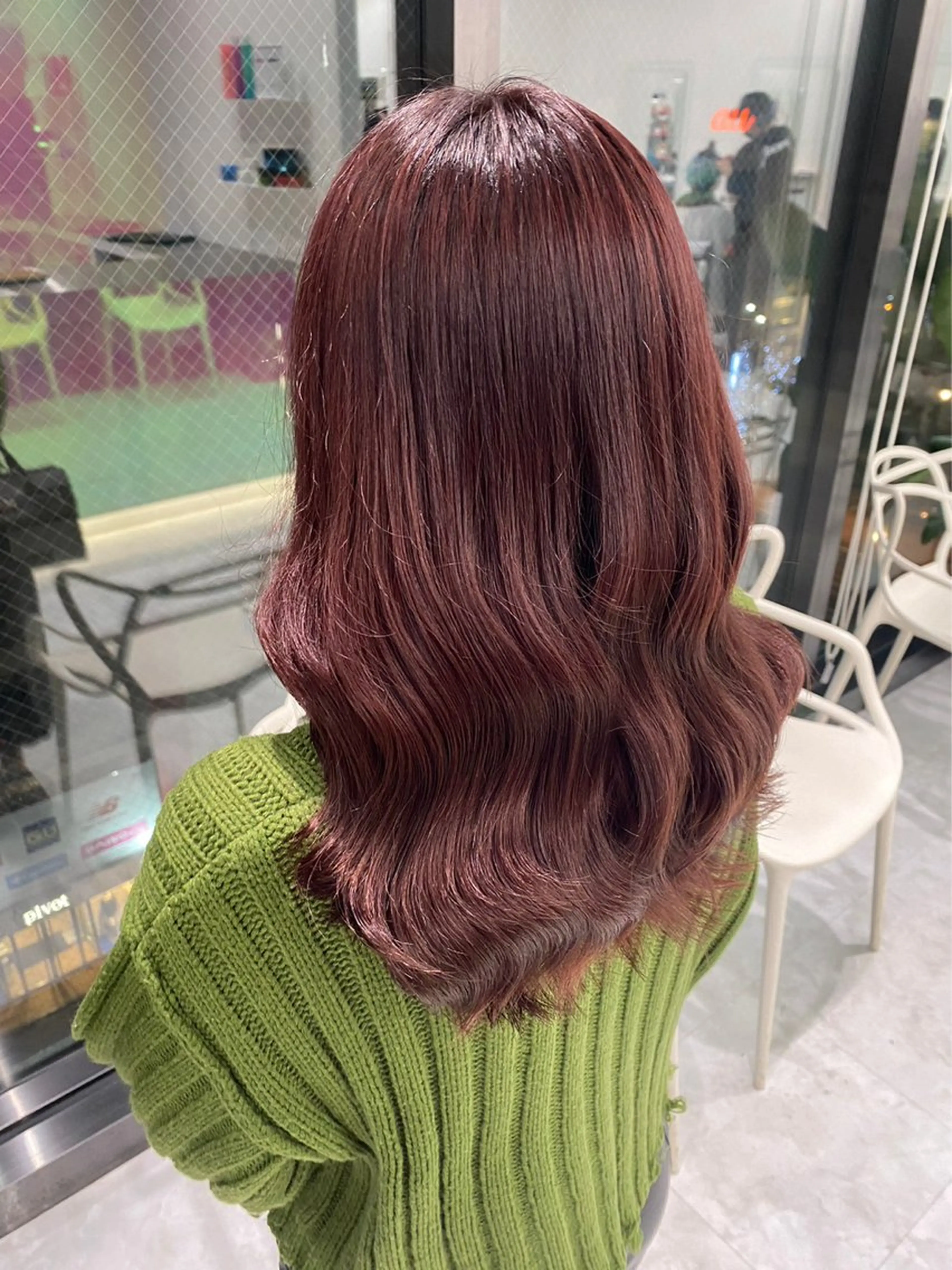 セミロング カラー パーマ ヘアアレンジ メンズ 🤍透明感カラー🤍 ブリーチ🤍AINEのヘアスタイル