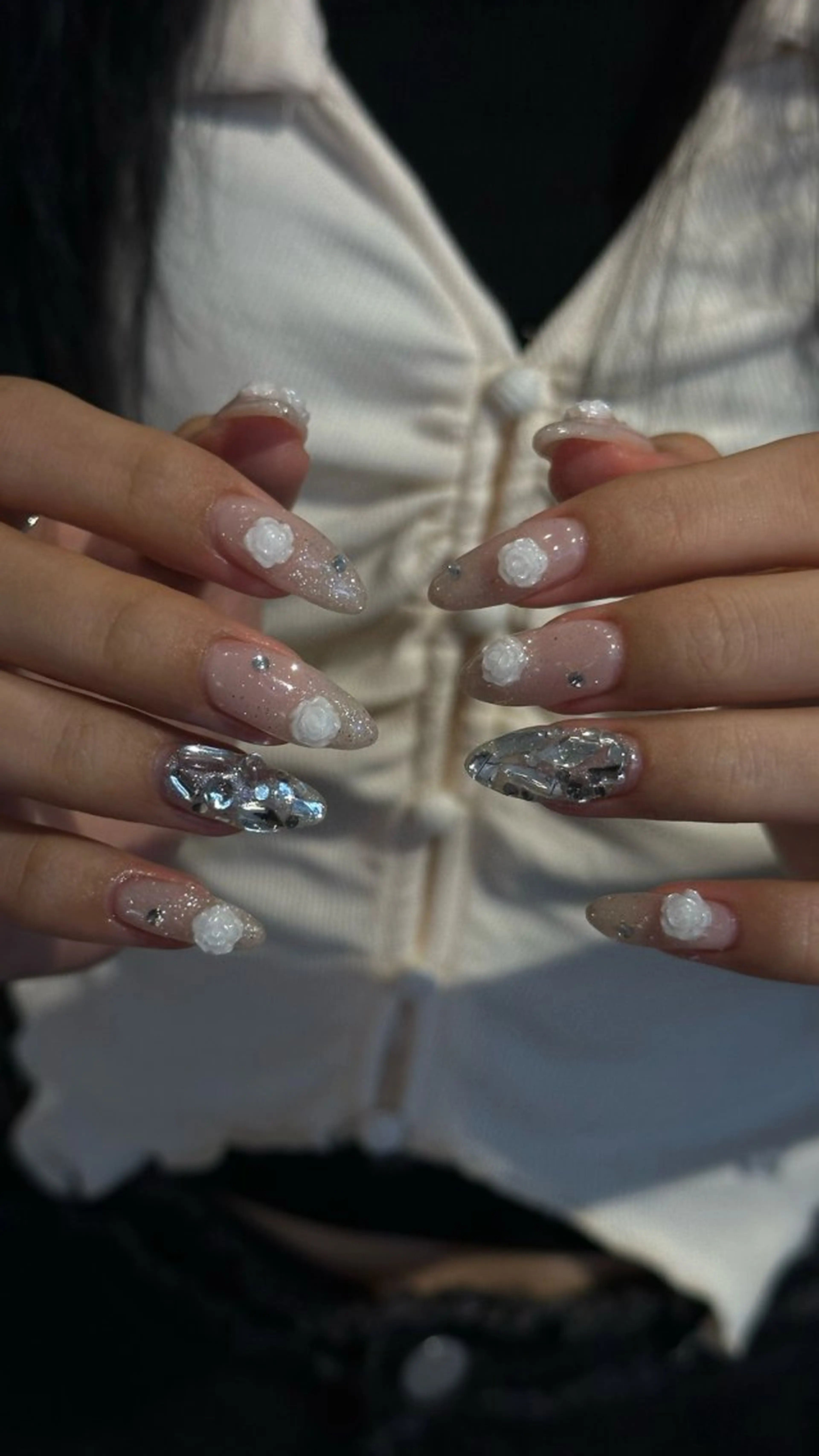 ネイル ハンドネイル 🎀韓国レイヤー特化 🎀ベージュ/ミクのヘアスタイル