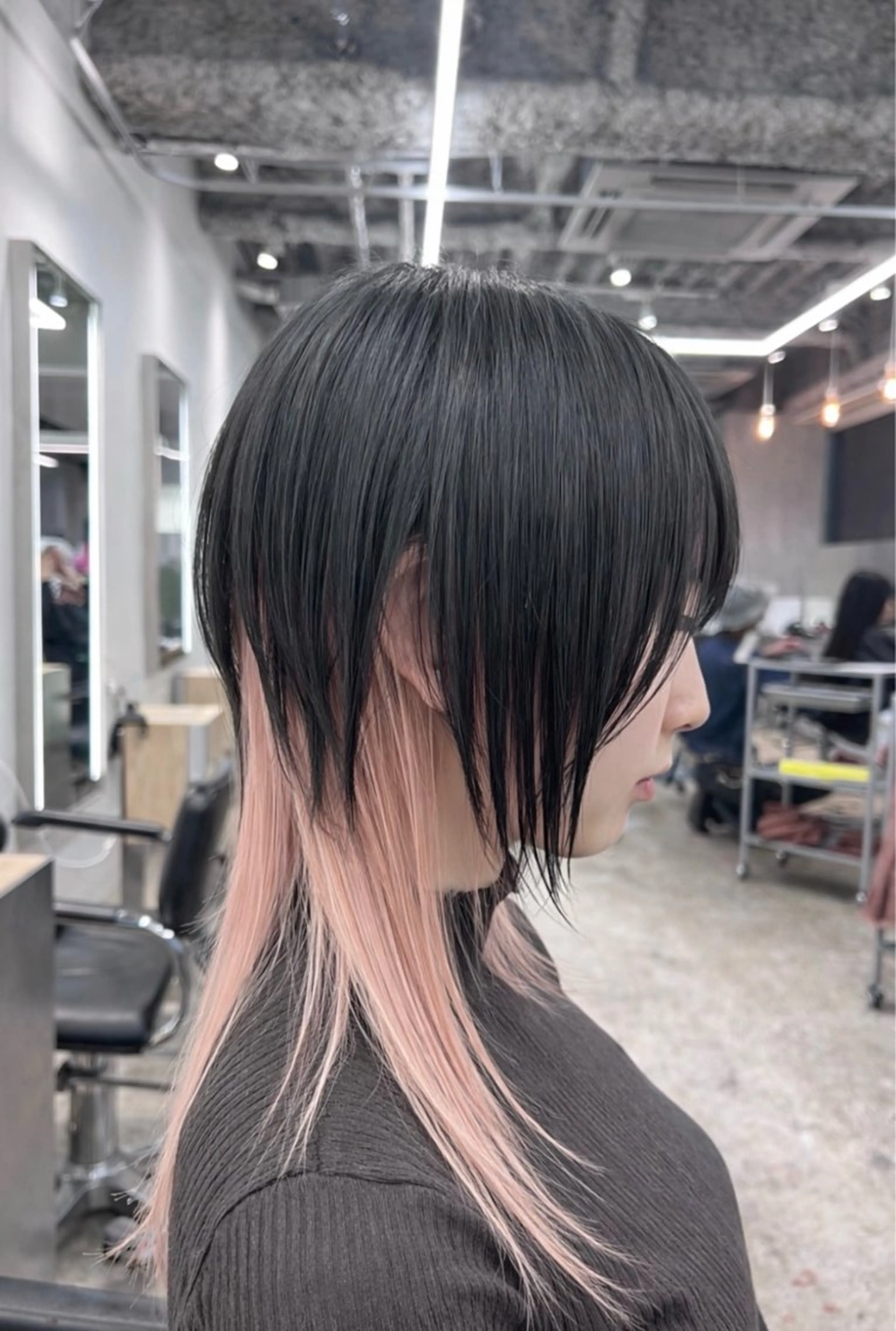 ミディアム プルエクステ シールエクステ エクステ ヘアカラー エクステ ブリーチ/エクステ/ grow渋谷のヘアスタイル