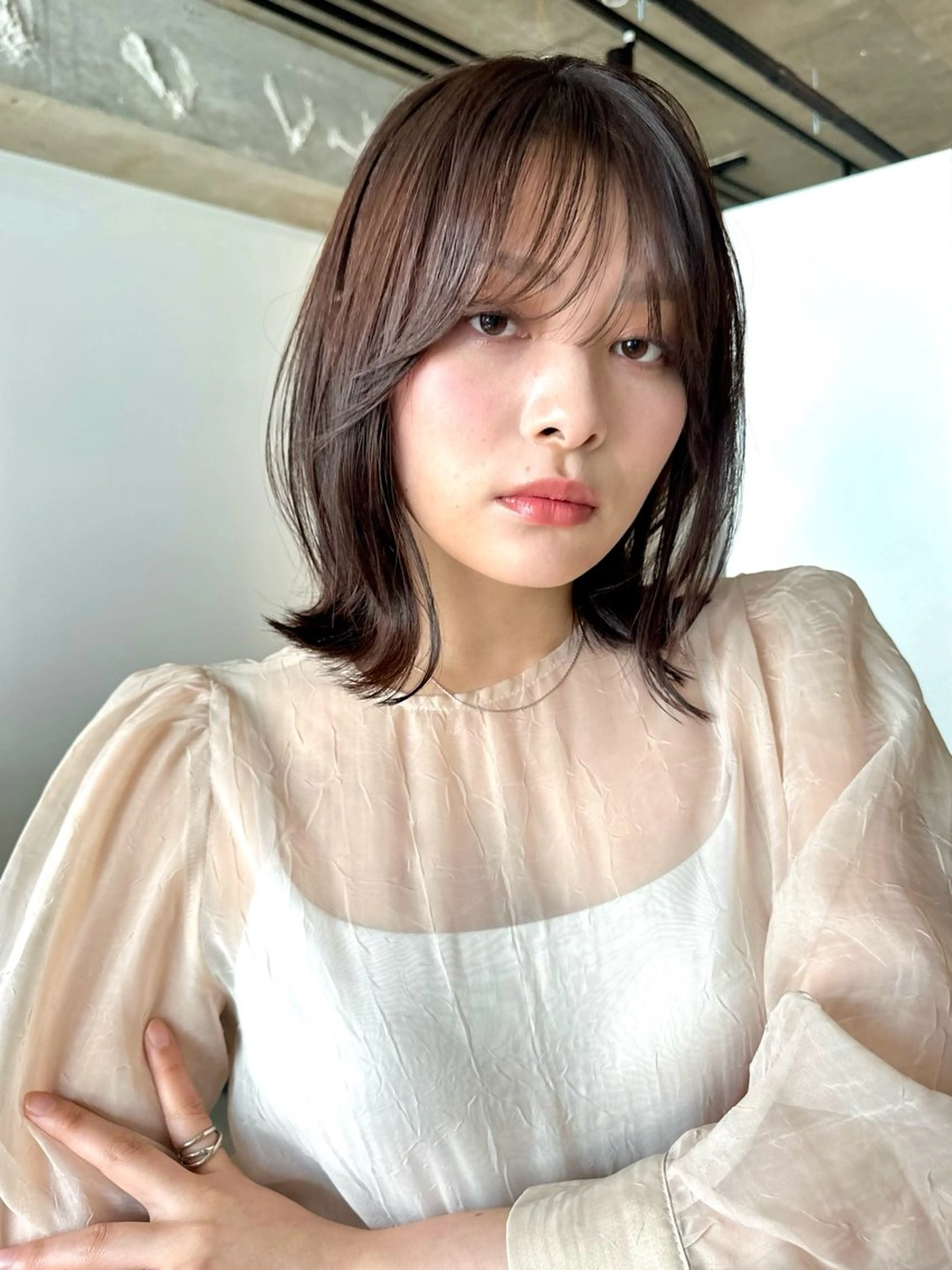 ショート カラー パーマ トリートメント ヘッドスパ 🫧小顔×似合わせ× 透明感カラー🫧のヘアスタイル