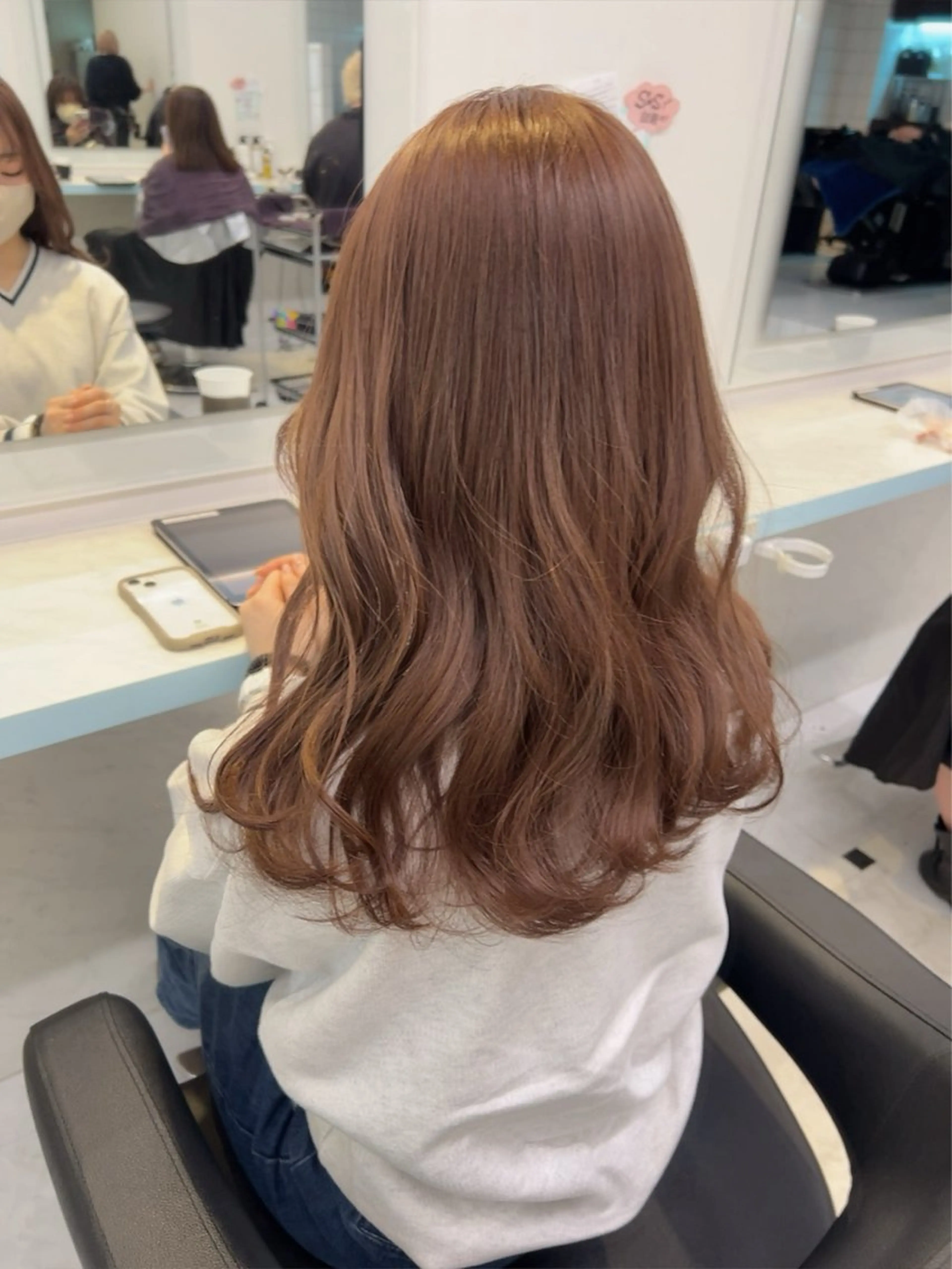 セミロング カラー ヘアカラー トリートメント 🥞ベージュ系カラー 【すずきりほ】🥞のヘアスタイル