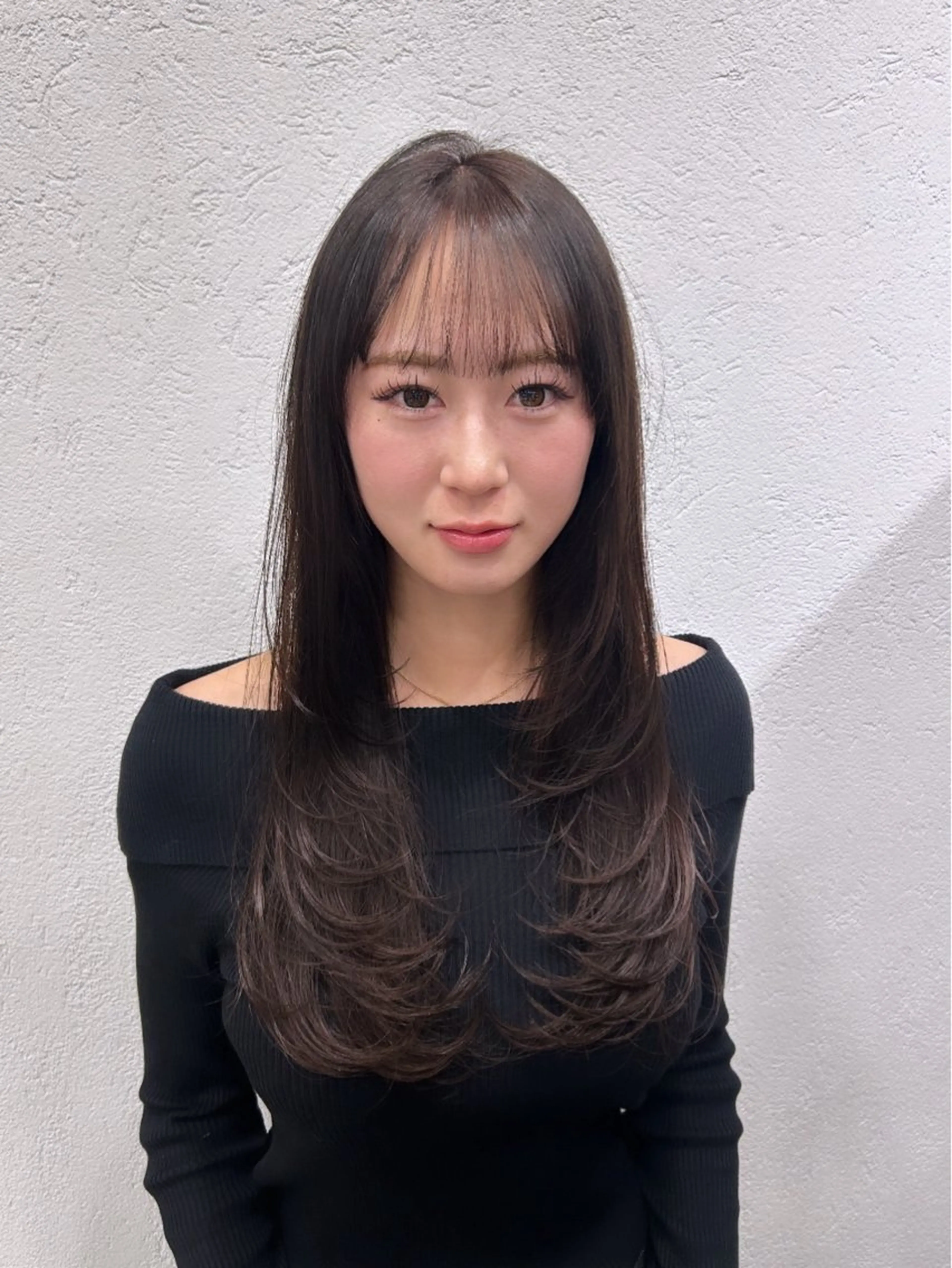 ロング カット ヘアカラー トリートメント CIEL 難波店所属・🎀透明感/レイヤ ー/Kotona🎀のヘアスタイル