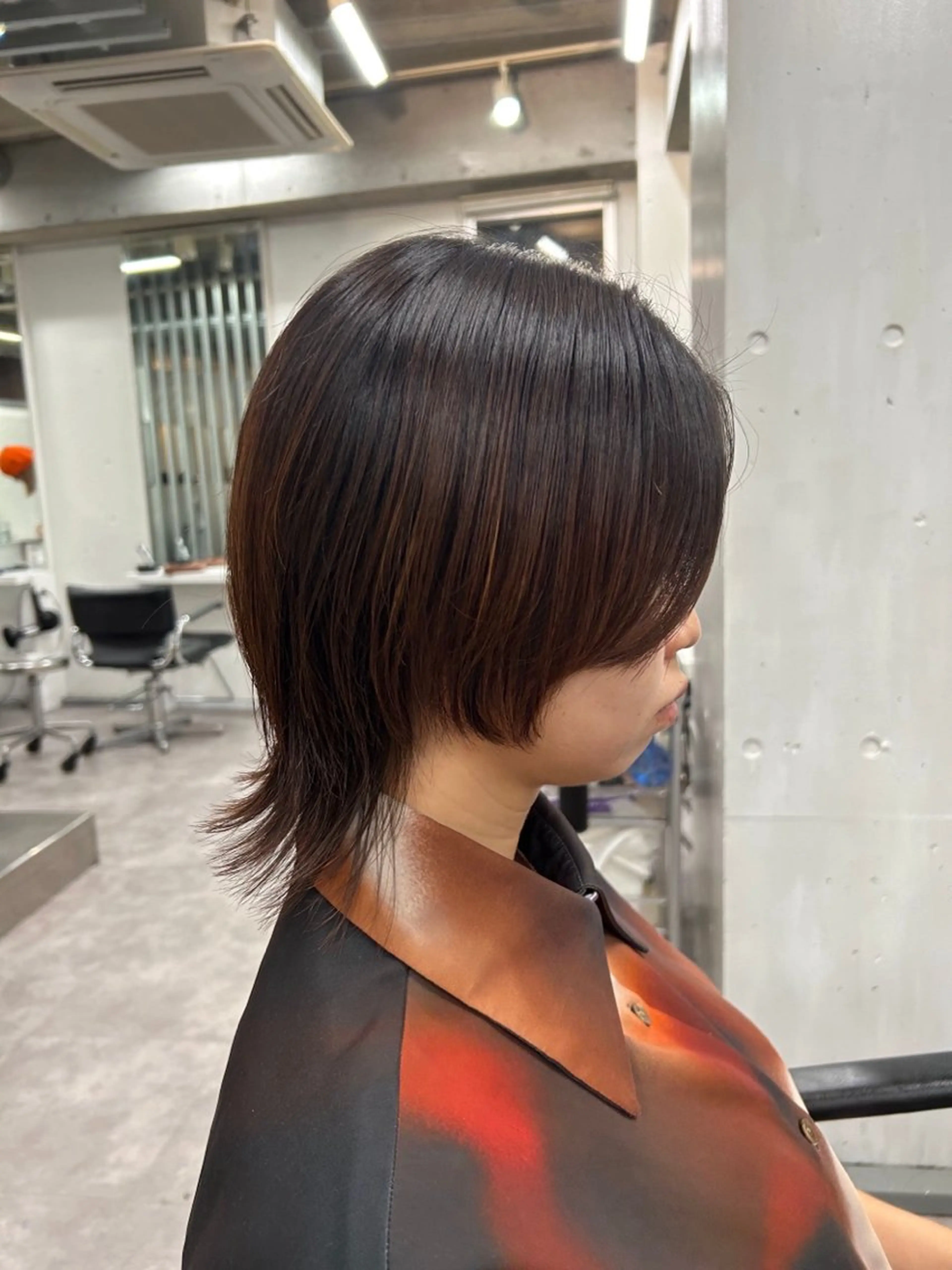 ミディアム レイヤーカット ウルフカット fifth所属・きたみ すずのヘアスタイル