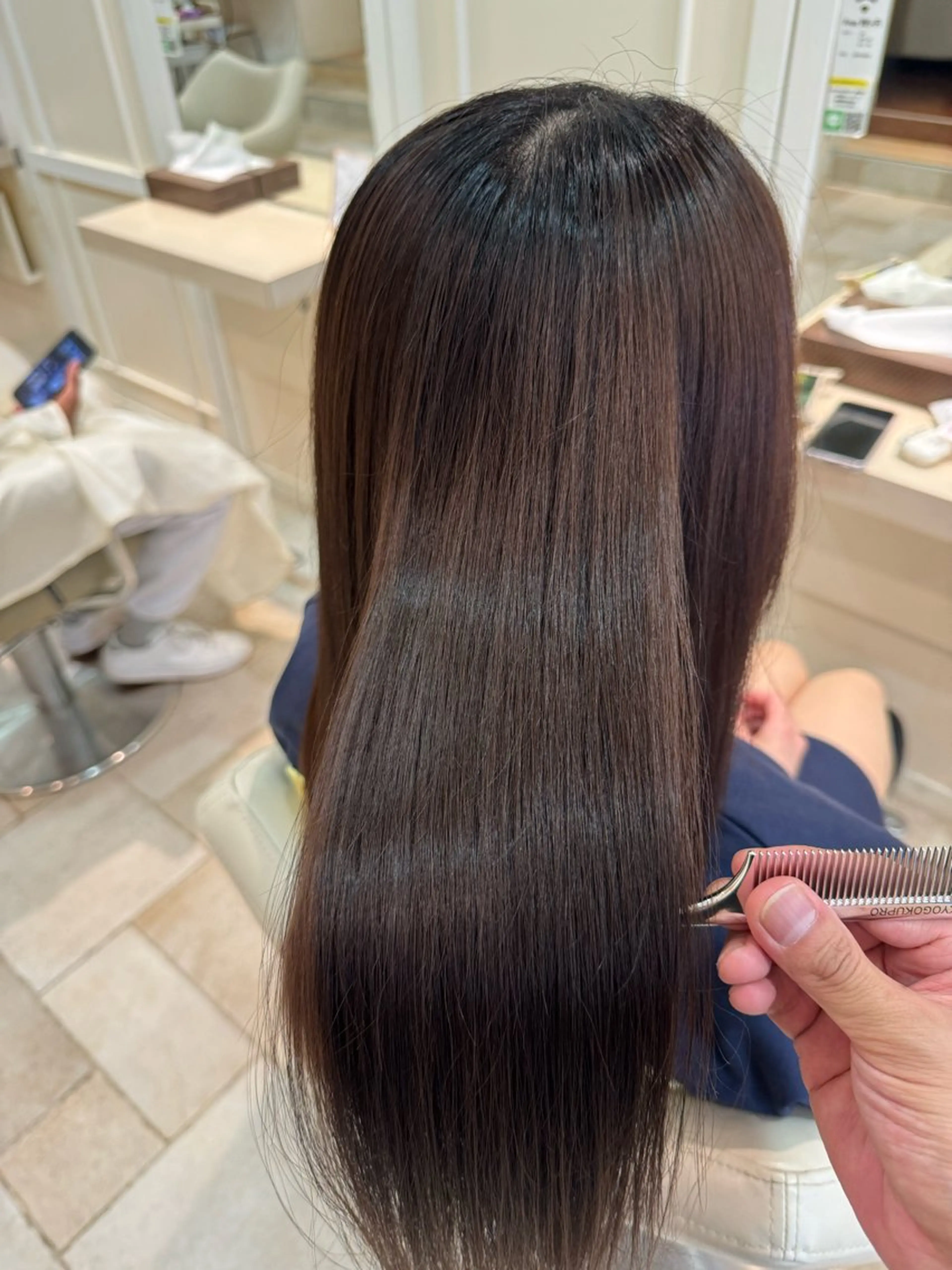 ロング パーマ 須賀 一美のヘアスタイル