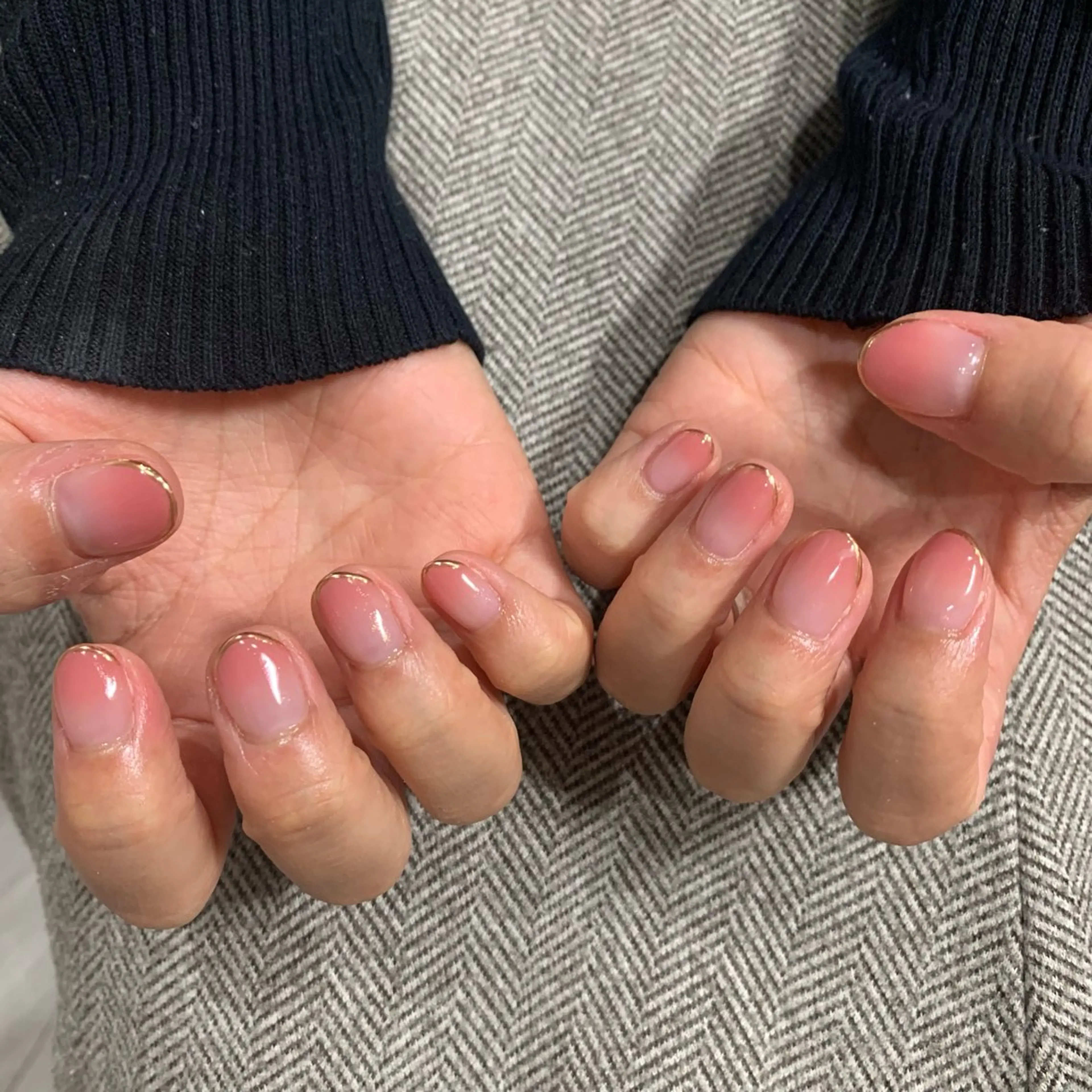 ネイル グラデーション ミラーネイル ELAN) Hasegawaのネイルデザイン