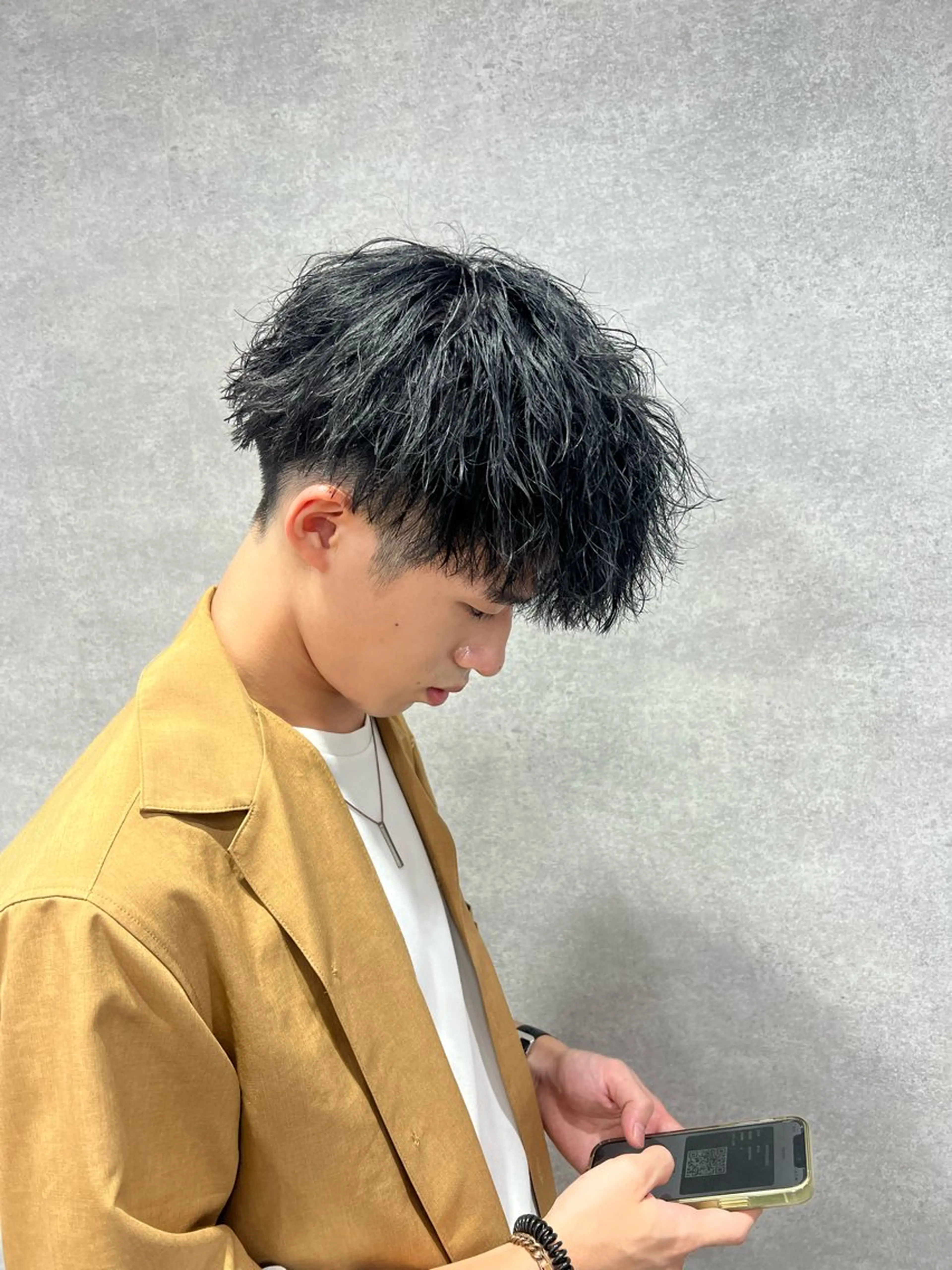 ショート カラー パーマ メンズ 🔥札幌No.1🥇 パーマ特化美容師🔥のヘアスタイル