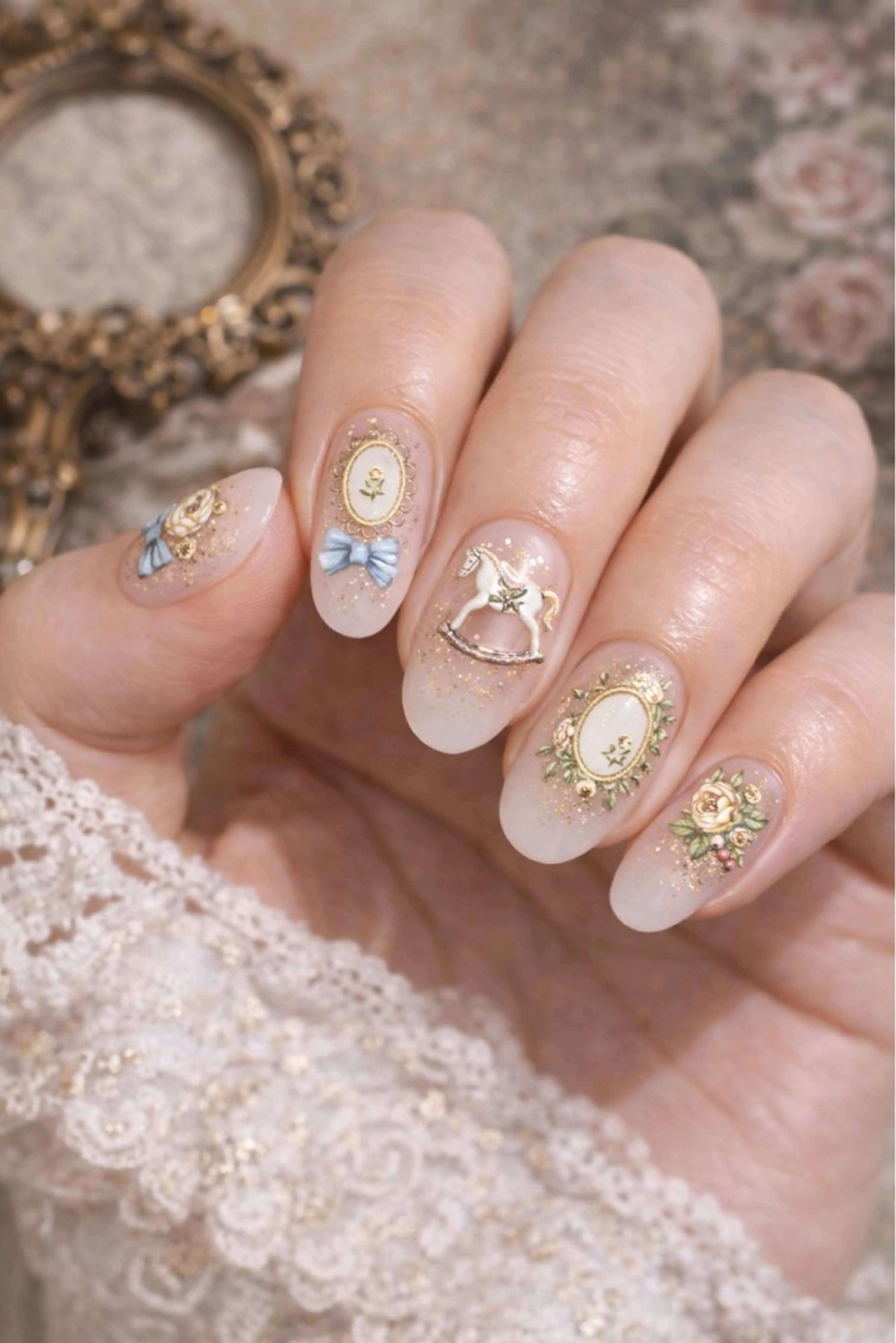 【オフなし】アンティークネイル💅♥️✨️の写真
