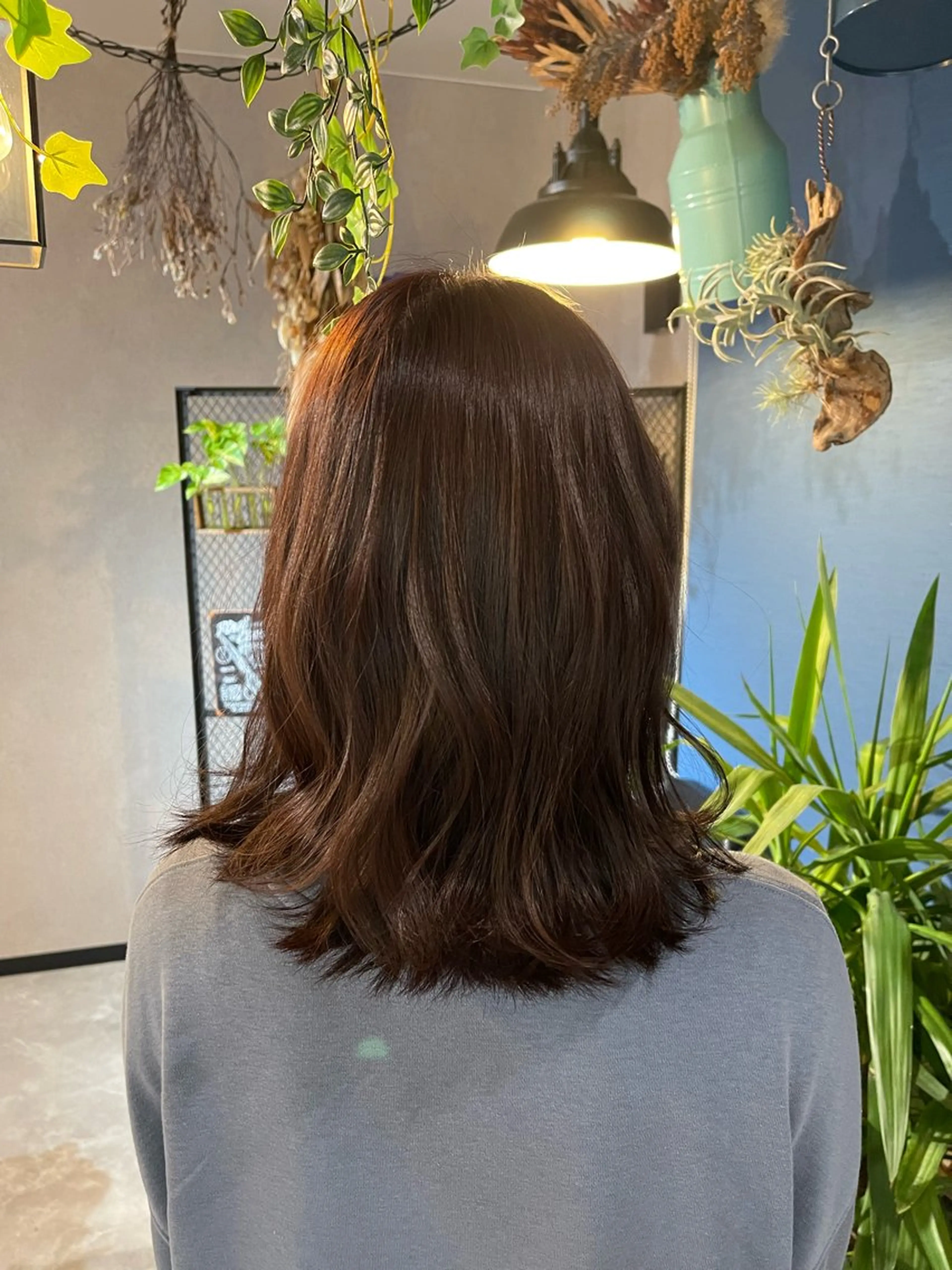 ブリーチなしカラーの写真