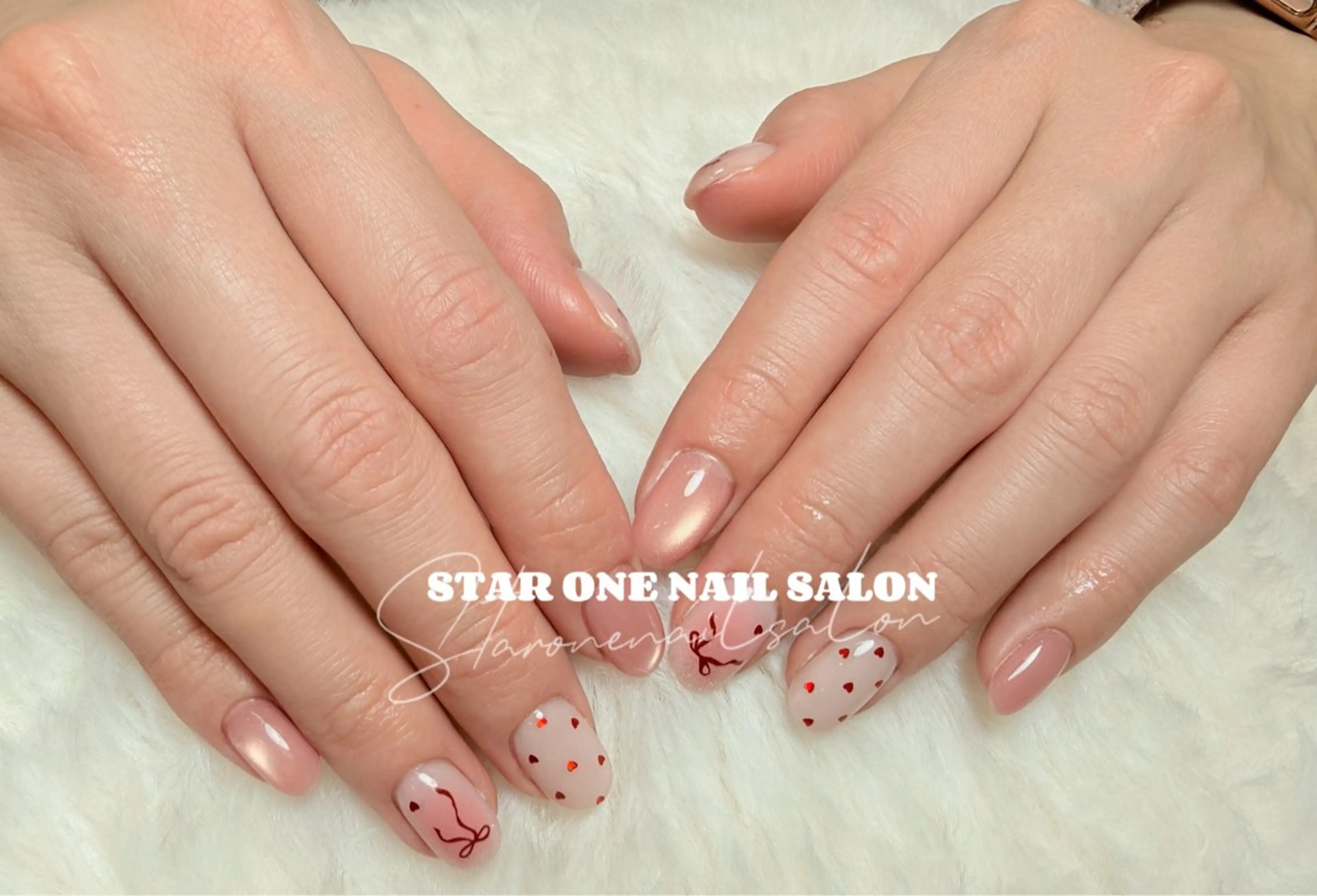 ネイル ハンドネイル 星 あみのネイルデザイン