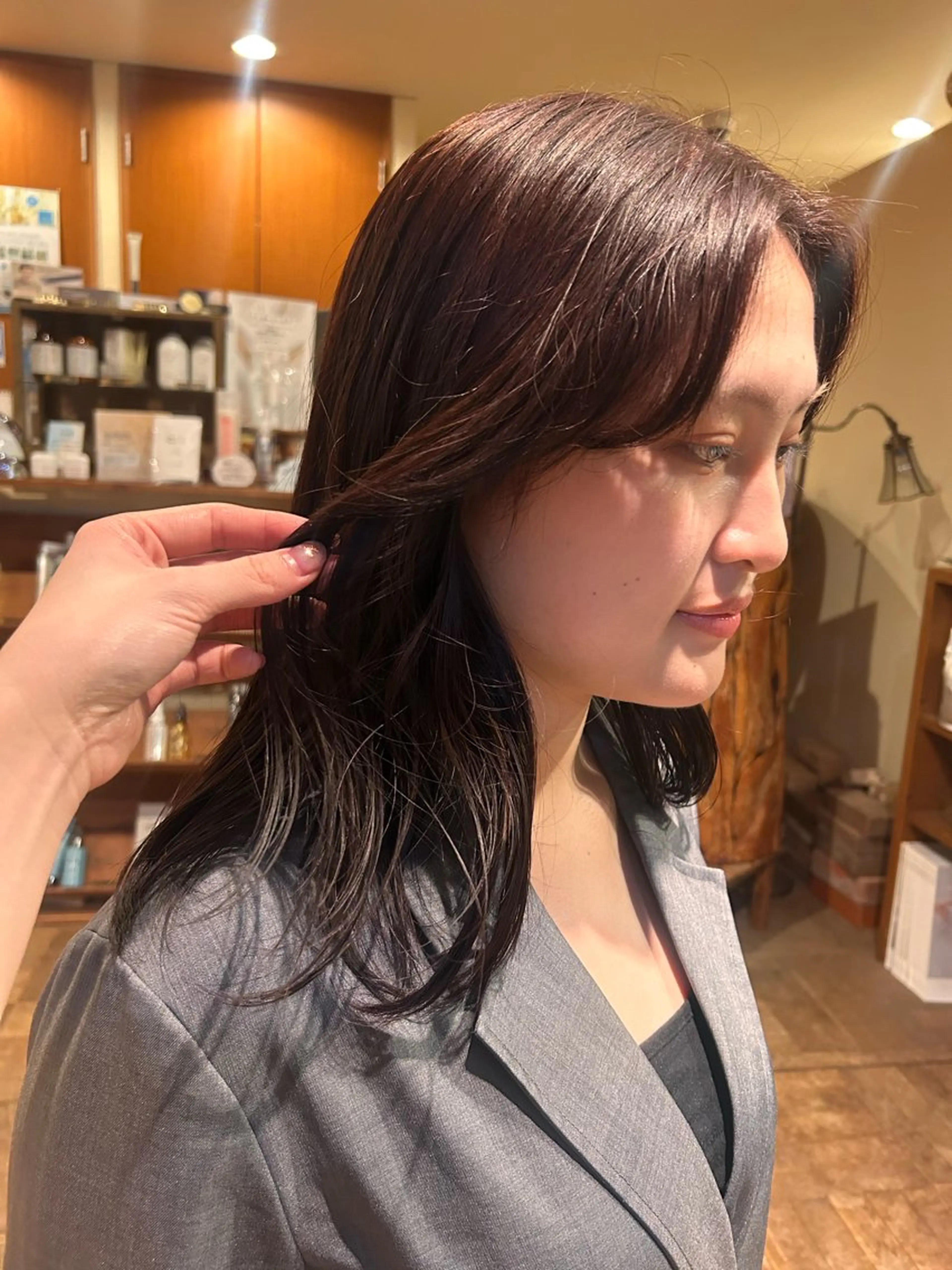 カラー ヘアカラー ナチュラル🌱透明感 カラー/はるあ️のヘアスタイル