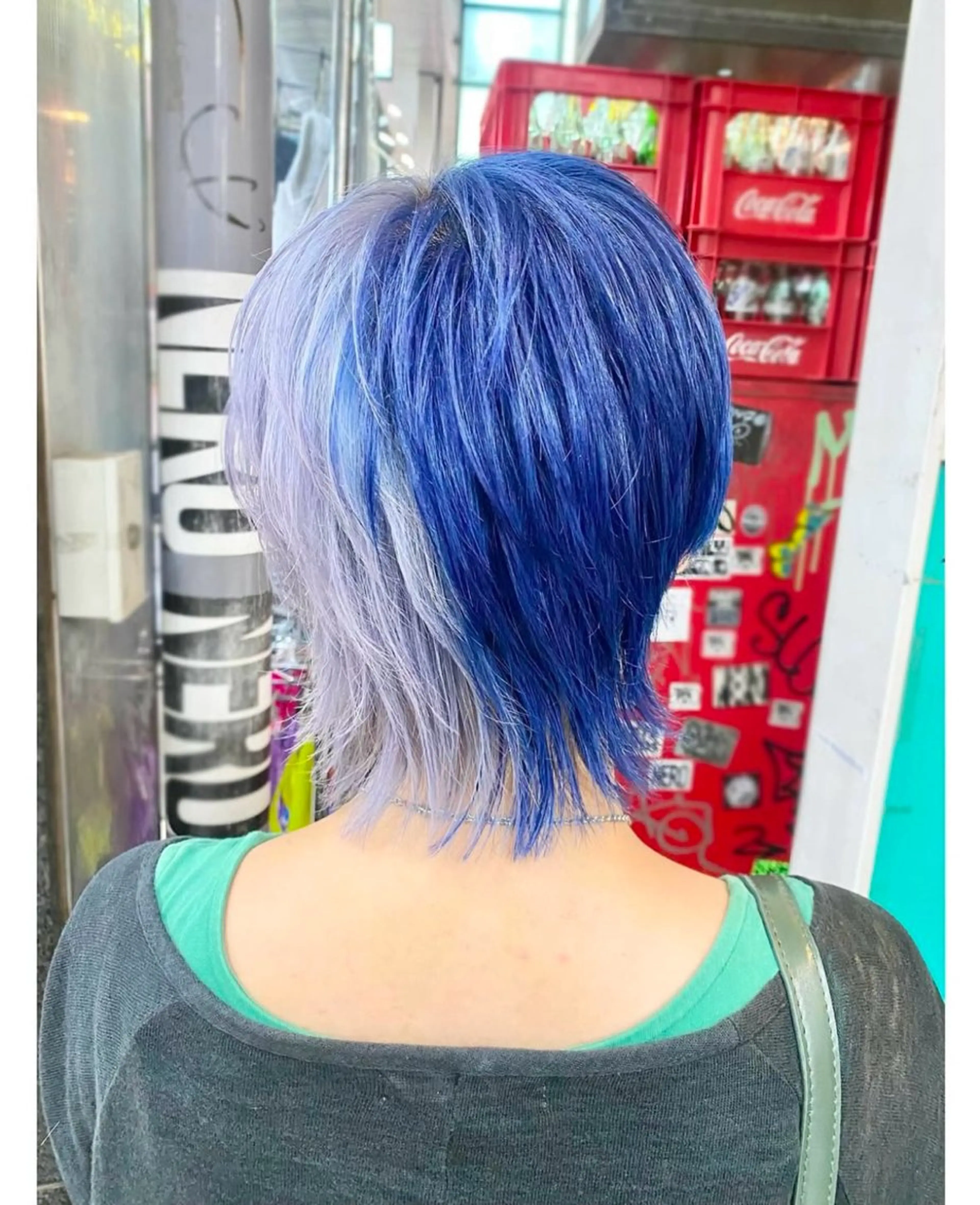 ショート カラー シルバー ヘアカラー GARU-ガル-所属・TSUNO🦖 派手髪/オタク美容師のヘアスタイル