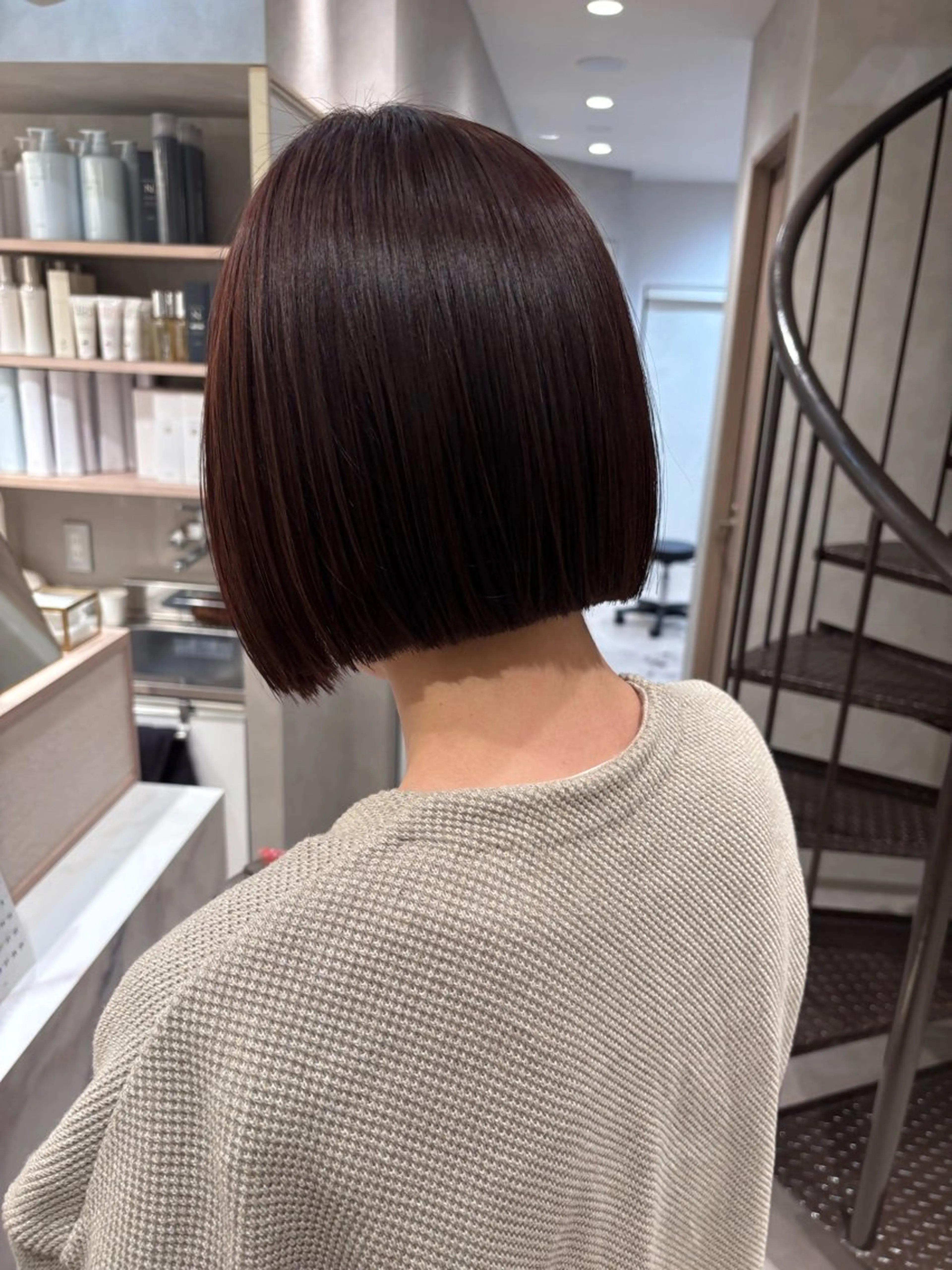 ショート カラー 朝楽スタイル🌼 千晶のヘアスタイル