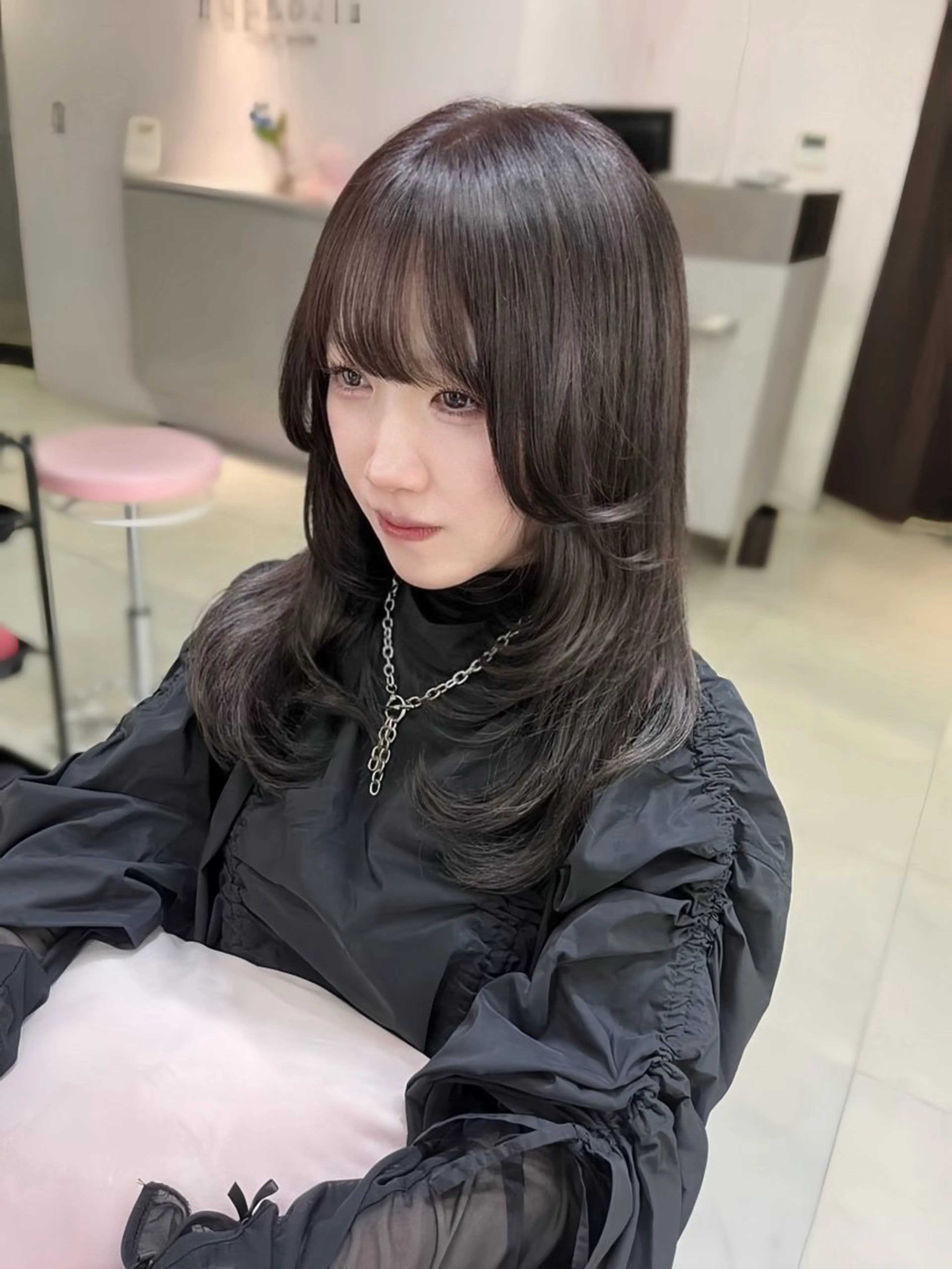 カラー ベージュカラー ショコラベージュ ラベンダーカラー 上品モテガーリー Rena🎀のヘアスタイル