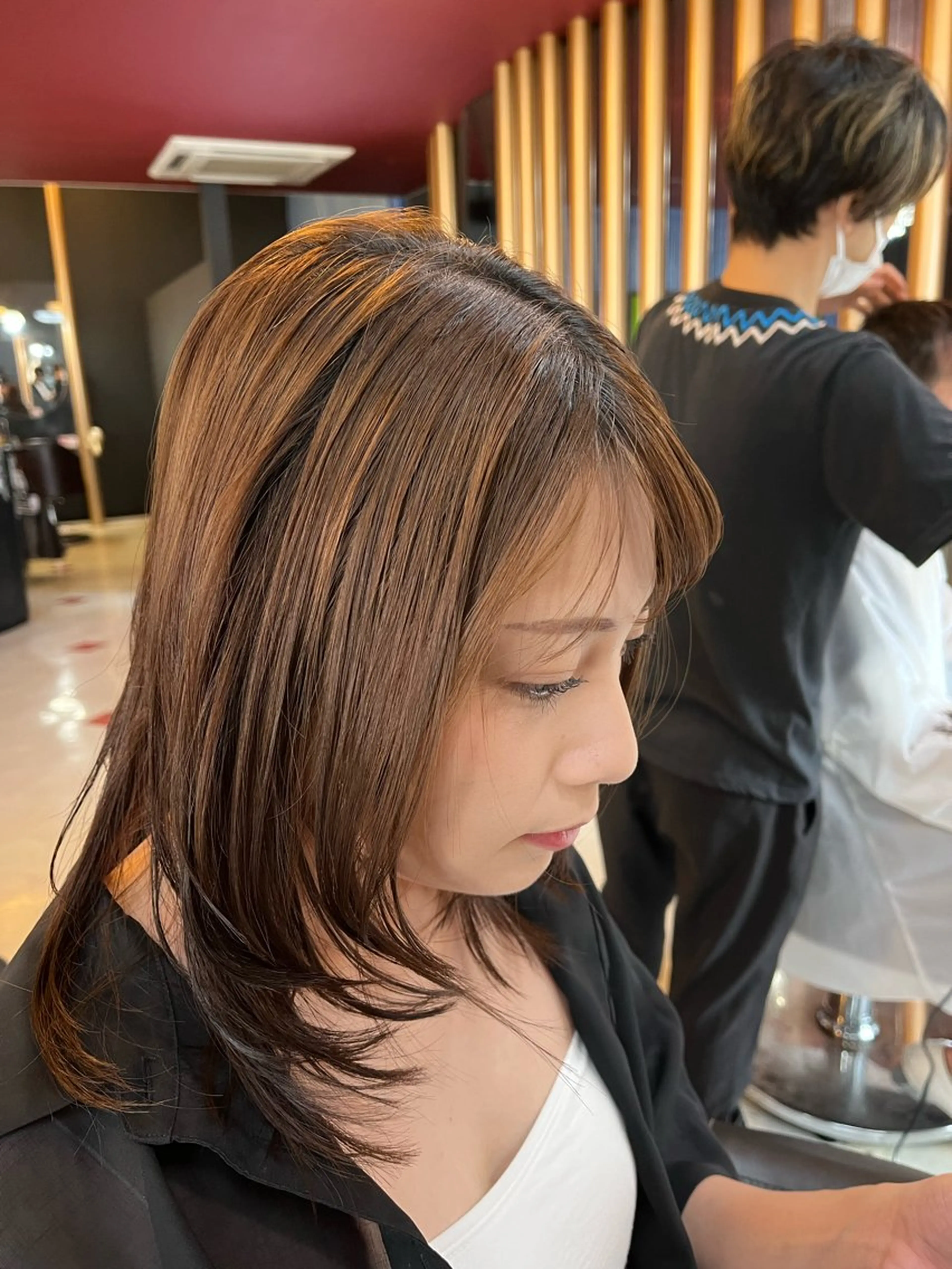 セミロング Ａ'SHU.F所属・神崎 一洋のヘアスタイル