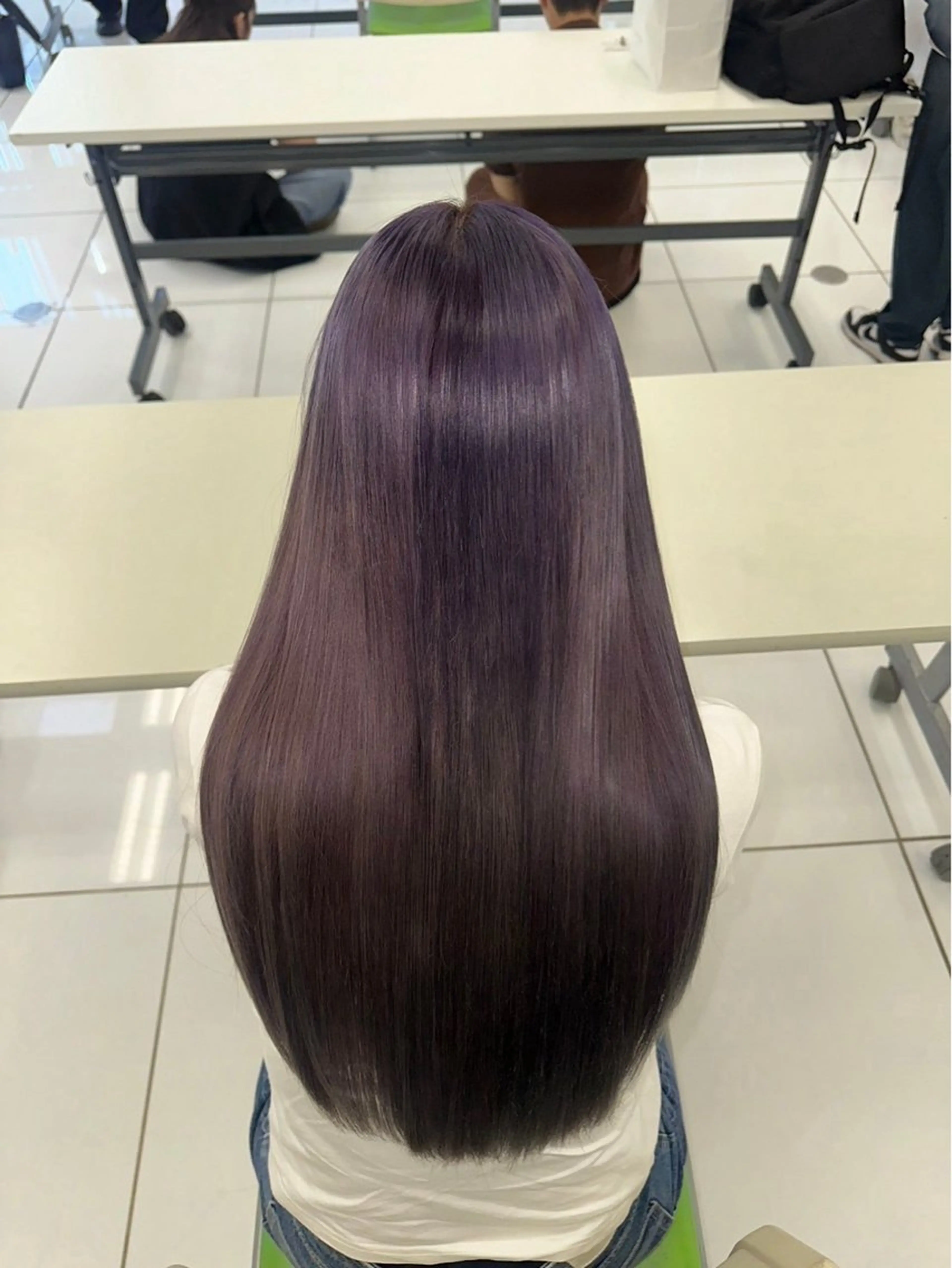 ロング カラー パープルカラー ヘアカラー 庄司 沙羅のヘアスタイル