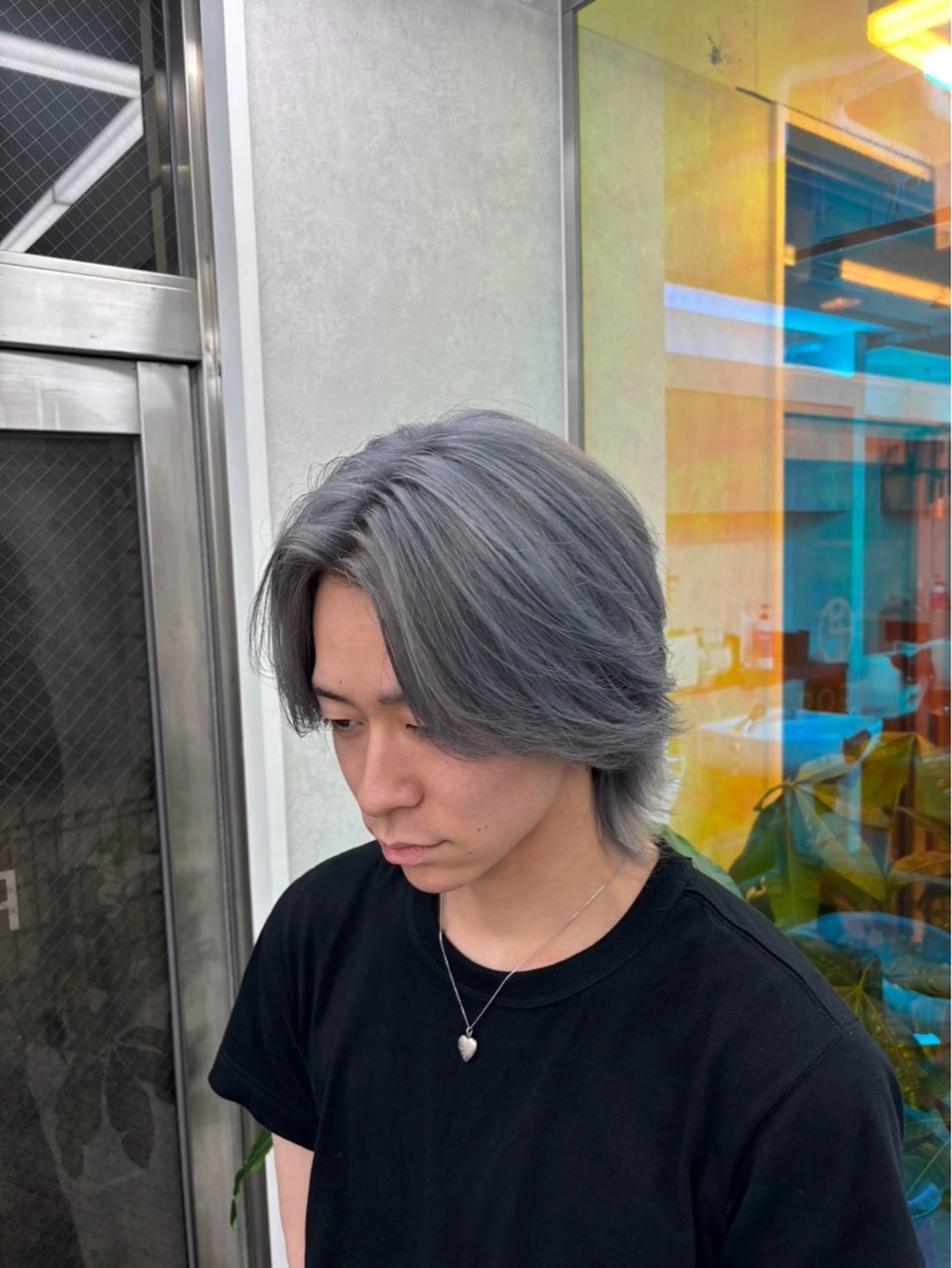 カラー メンズ アッシュ アッシュグレー 齊藤 大地のヘアスタイル