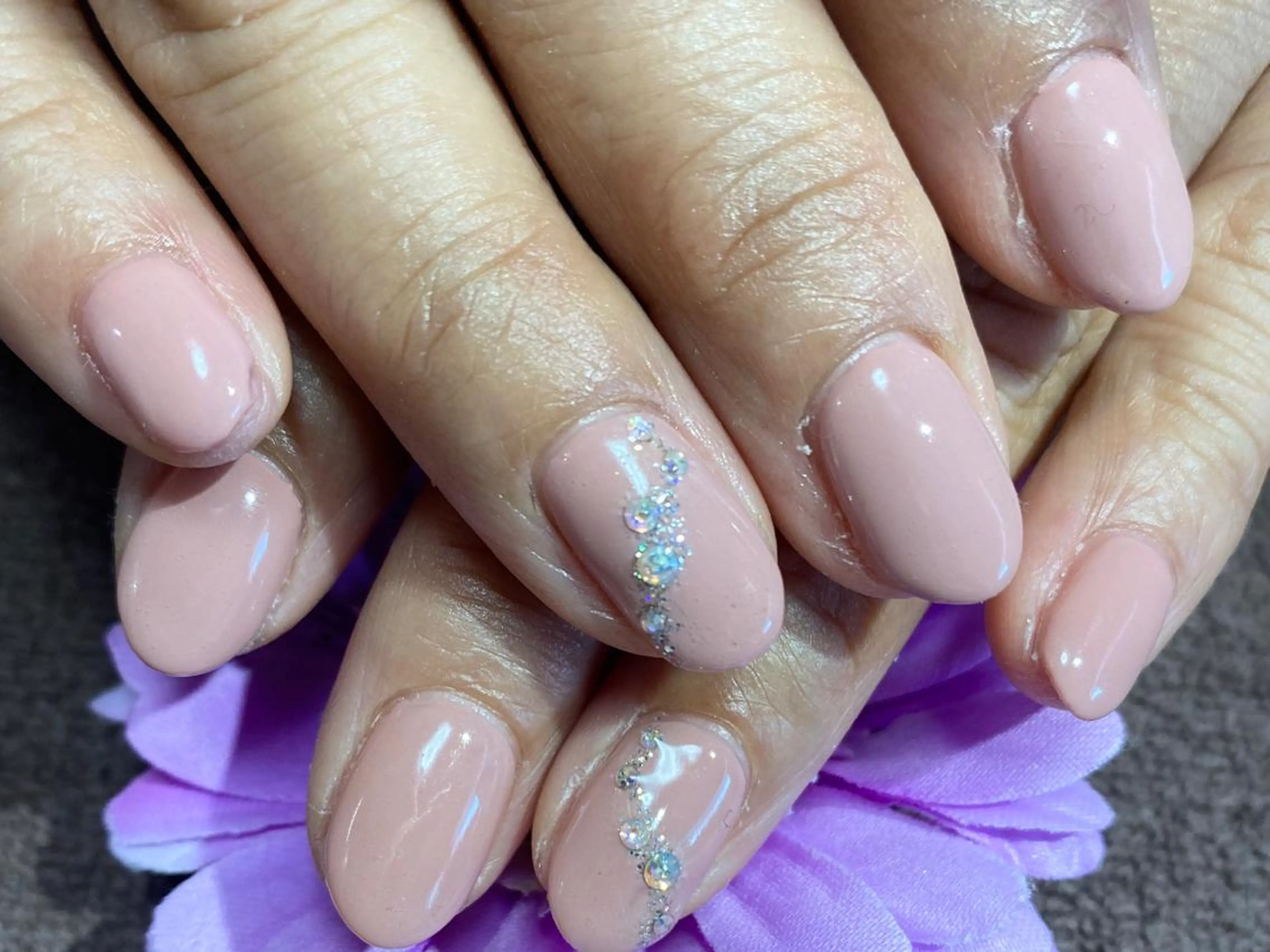 ネイル アニマル柄 成人式 長さ出し フットネイル ジェルネイル ハンドネイル リラネイル所属・福田 美代子のネイルデザイン