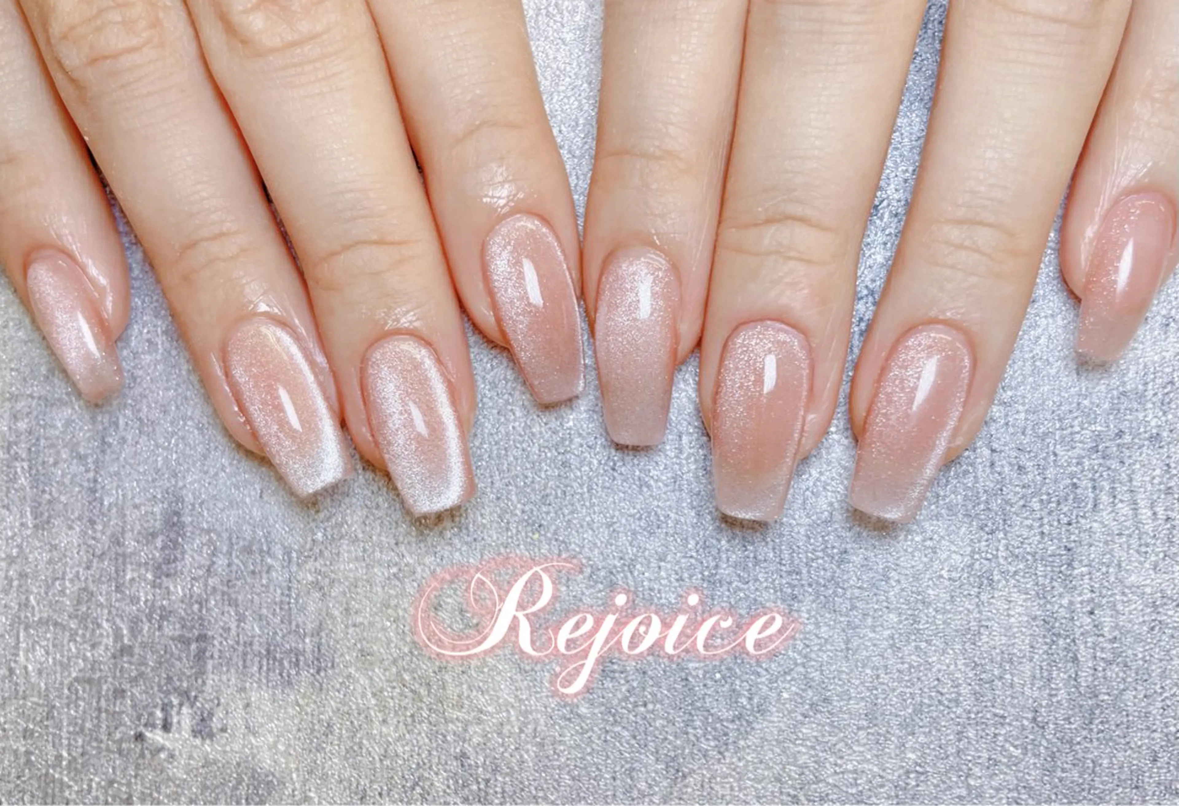 ネイル マグネットネイル マグネットワンカラー ワンカラーネイル ハンドネイル ネイルサロン リジョイス 渋谷店のネイルデザイン