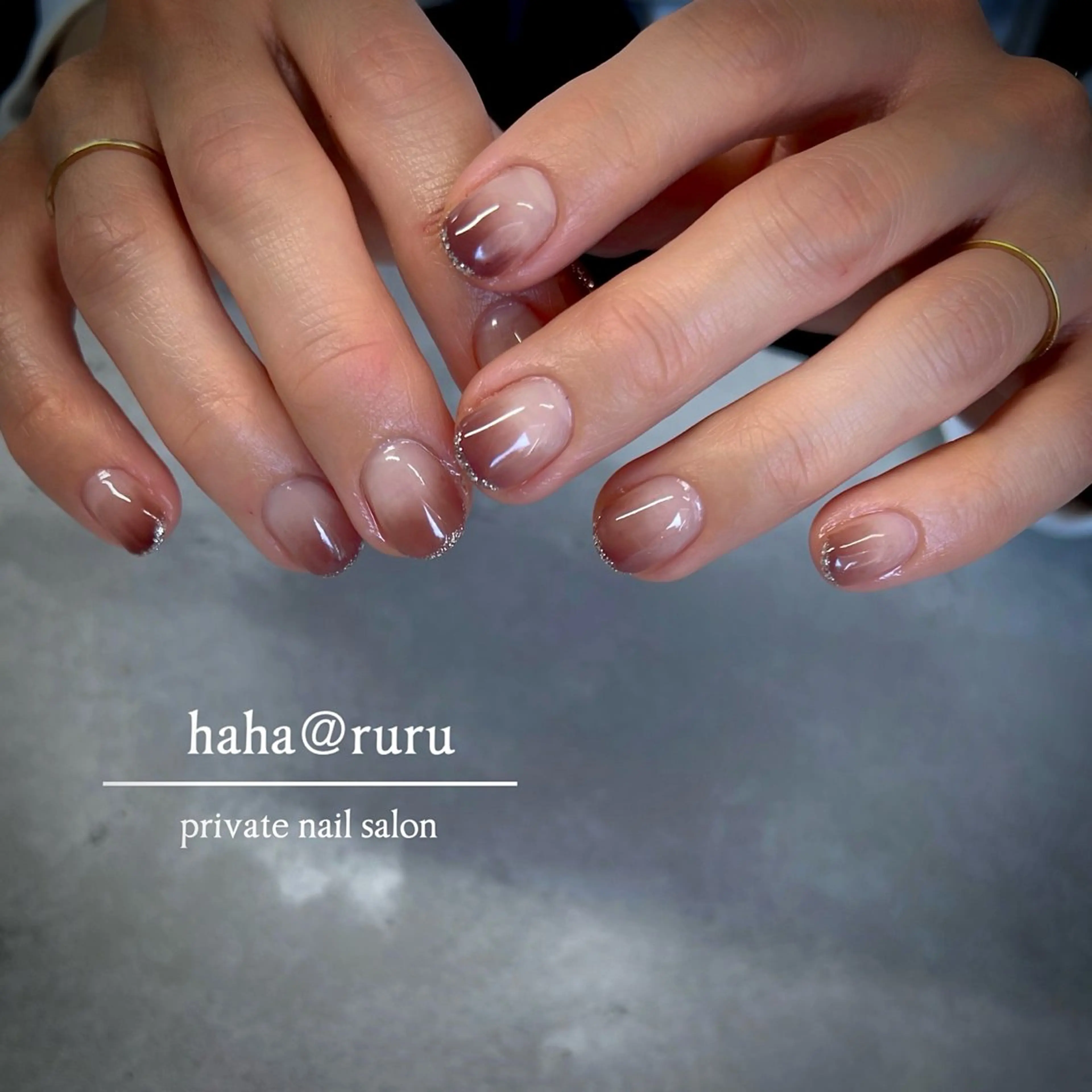 ネイル グラデーション ハンドネイル haha@ ruruのネイルデザイン