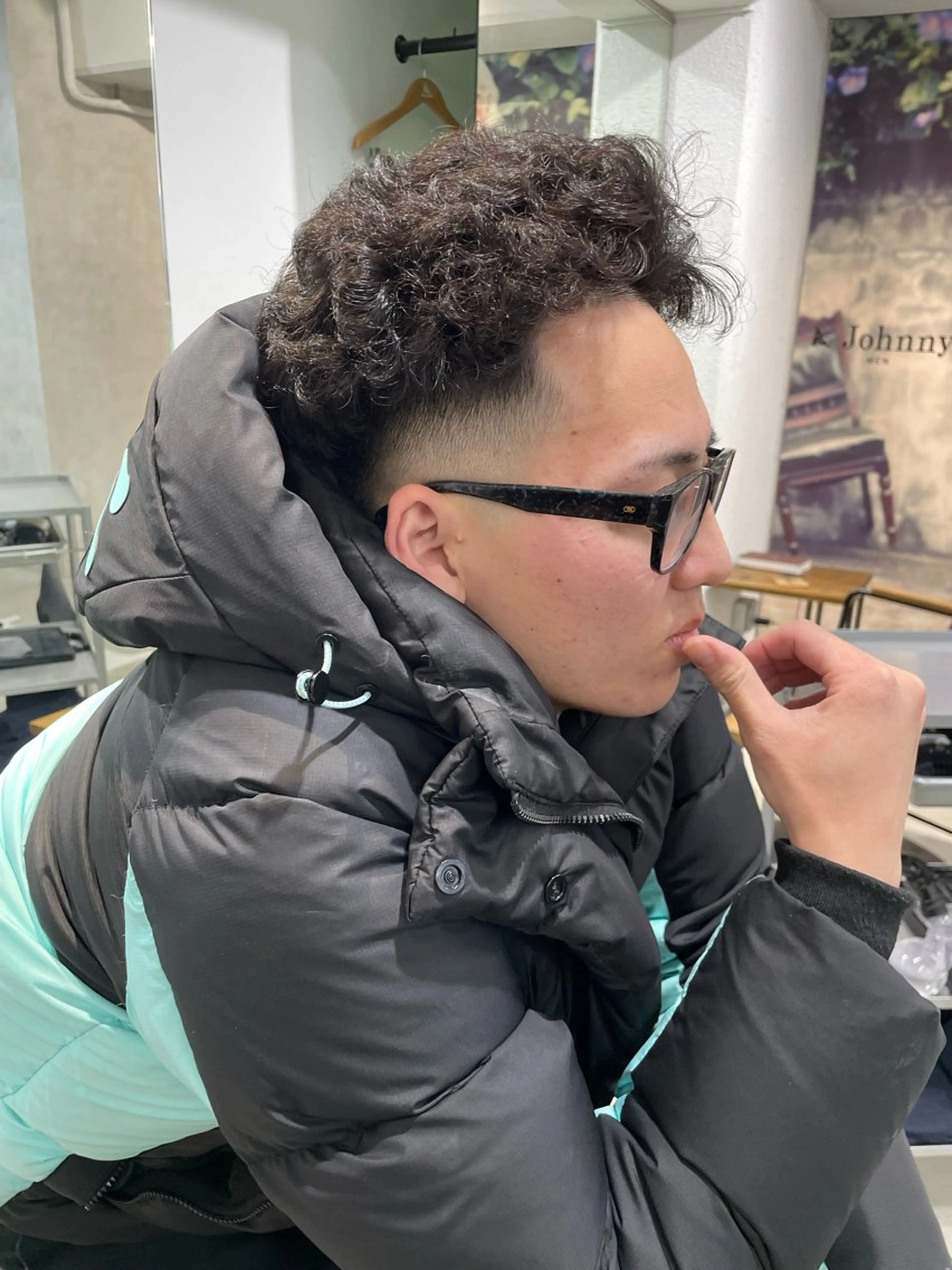 メンズ フェードカット メンズパーマ ✂︎barber✂︎ Hideのヘアスタイル