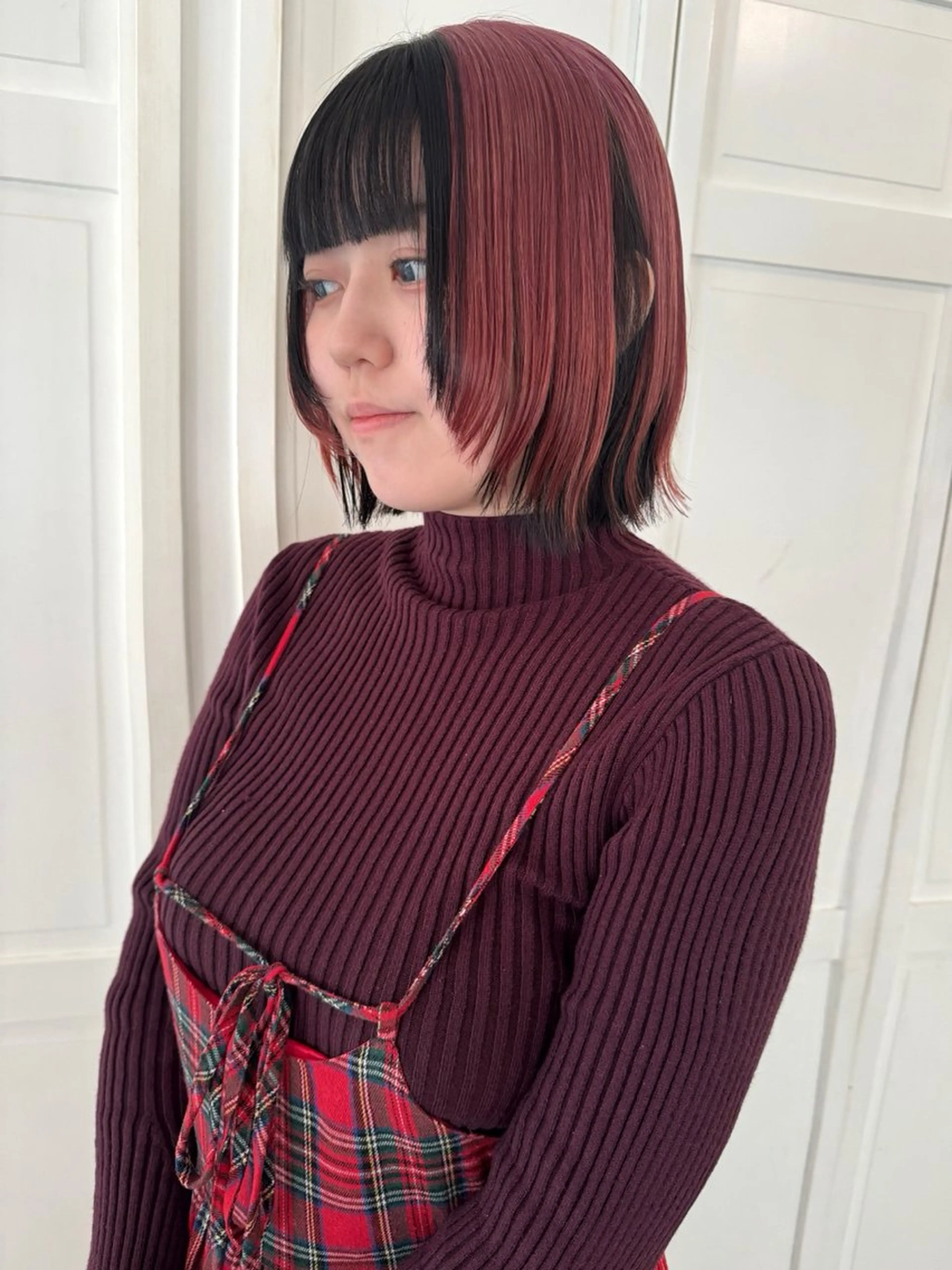 カラー ヘアカラー ブリーチカラー🎀 韓国風/寺門美優のヘアスタイル