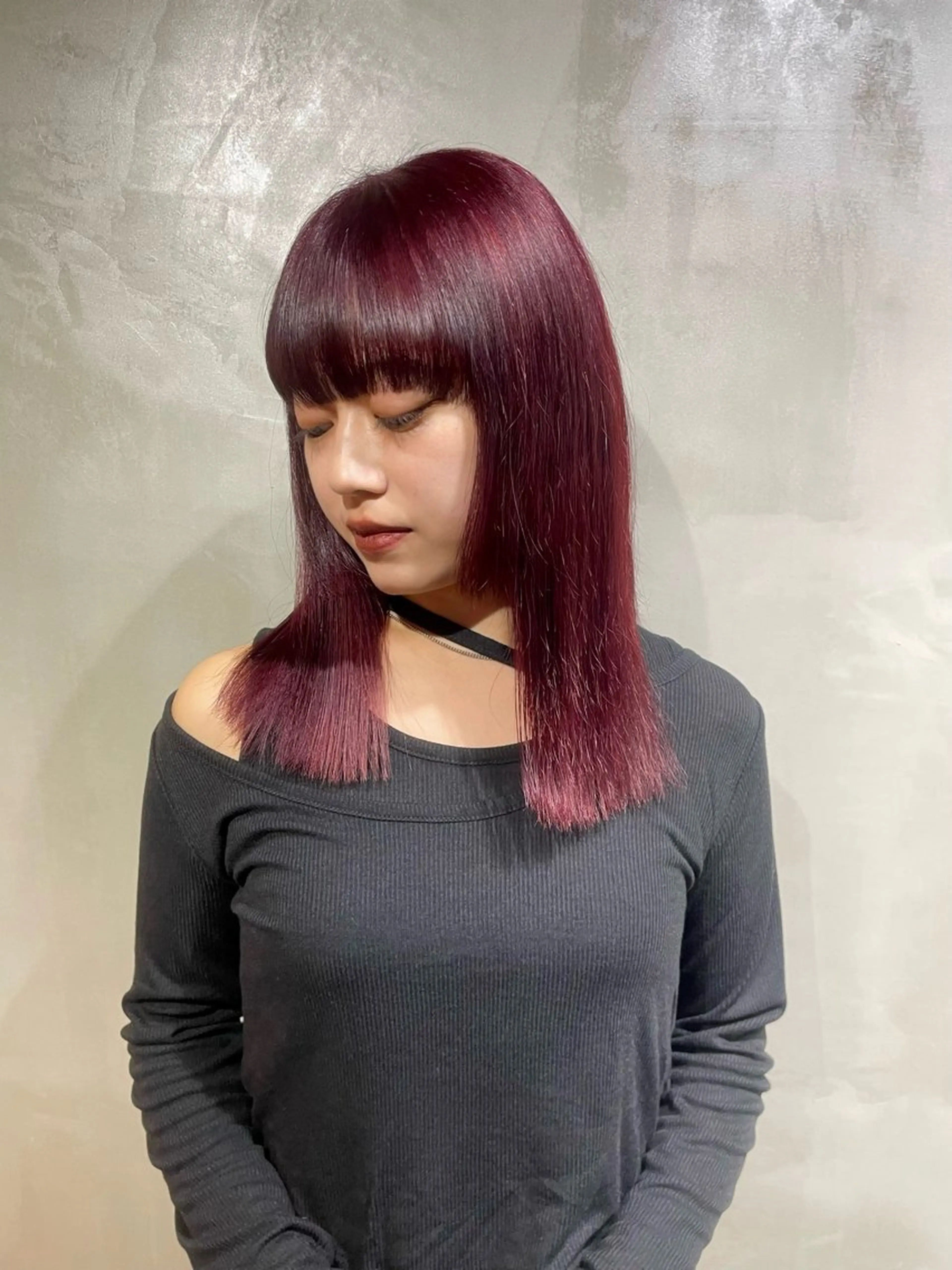 セミロング カノン/アニオタ🧡 暖色/酸性ストレートのヘアスタイル