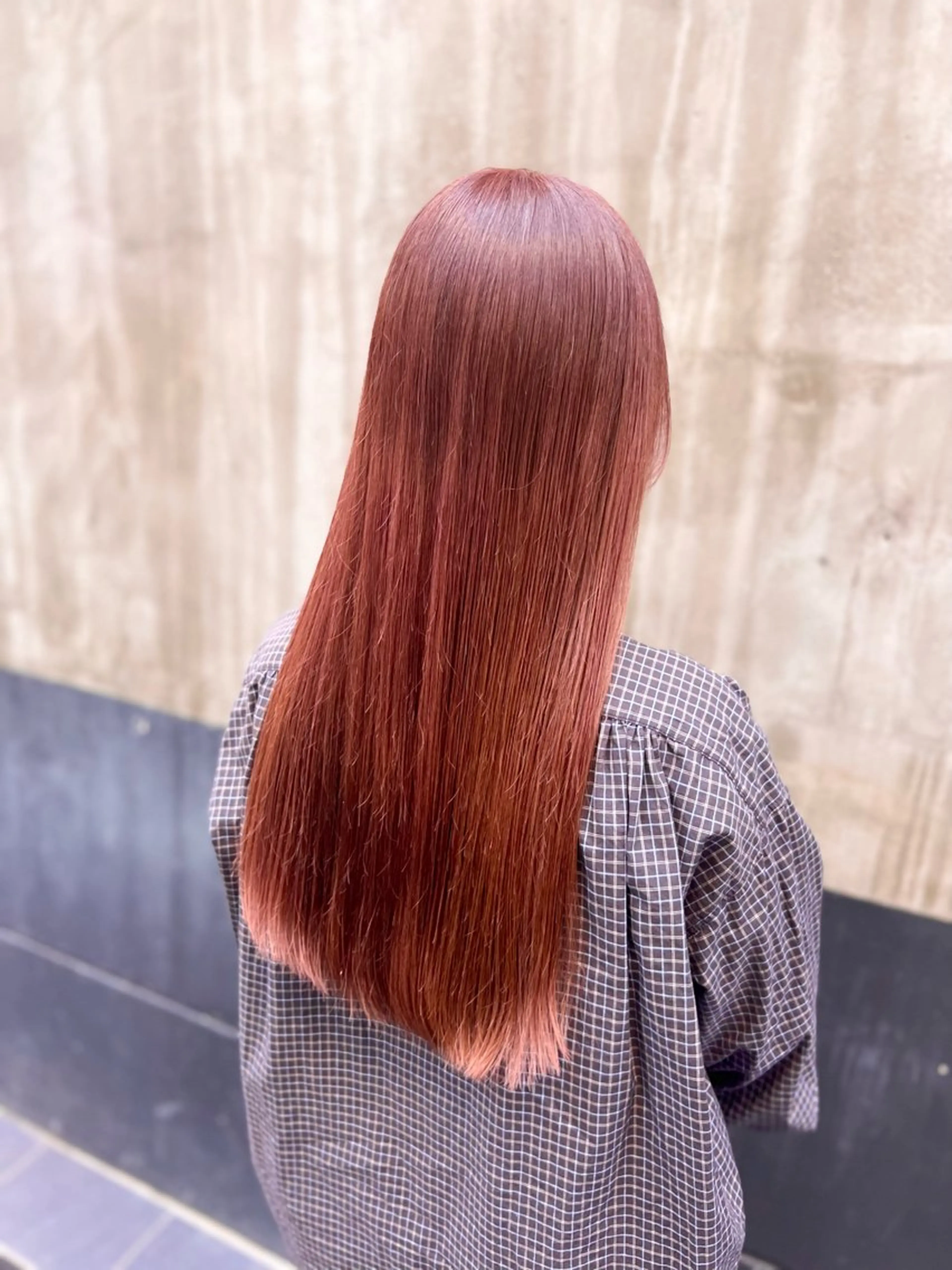 ロング カラー レッドカラー 🍇おぐら めぐみ🍇のヘアスタイル