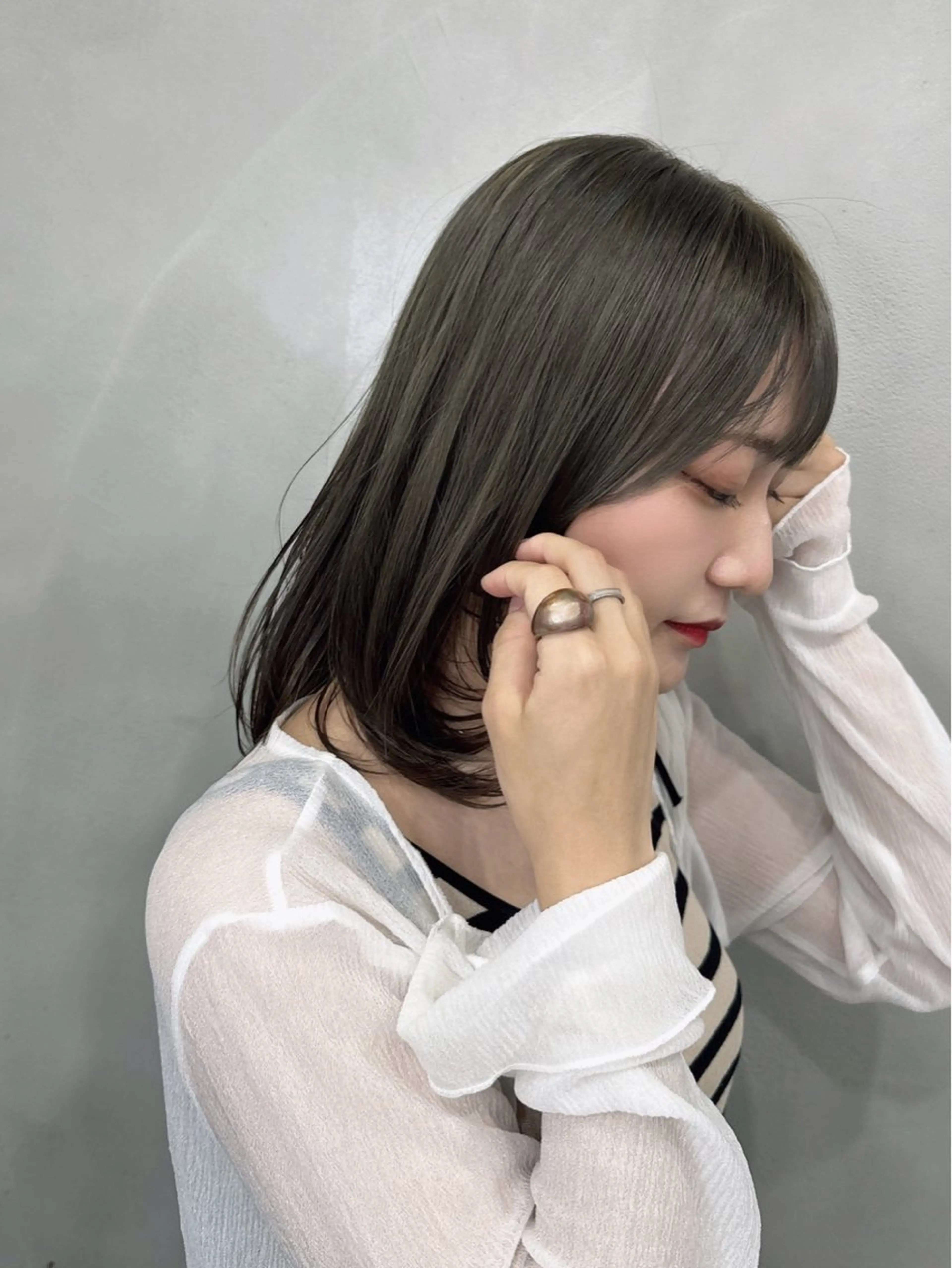 カラー ヘアカラー トリートメント 【SIUN】健太郎 髪質改善/透明感のヘアスタイル