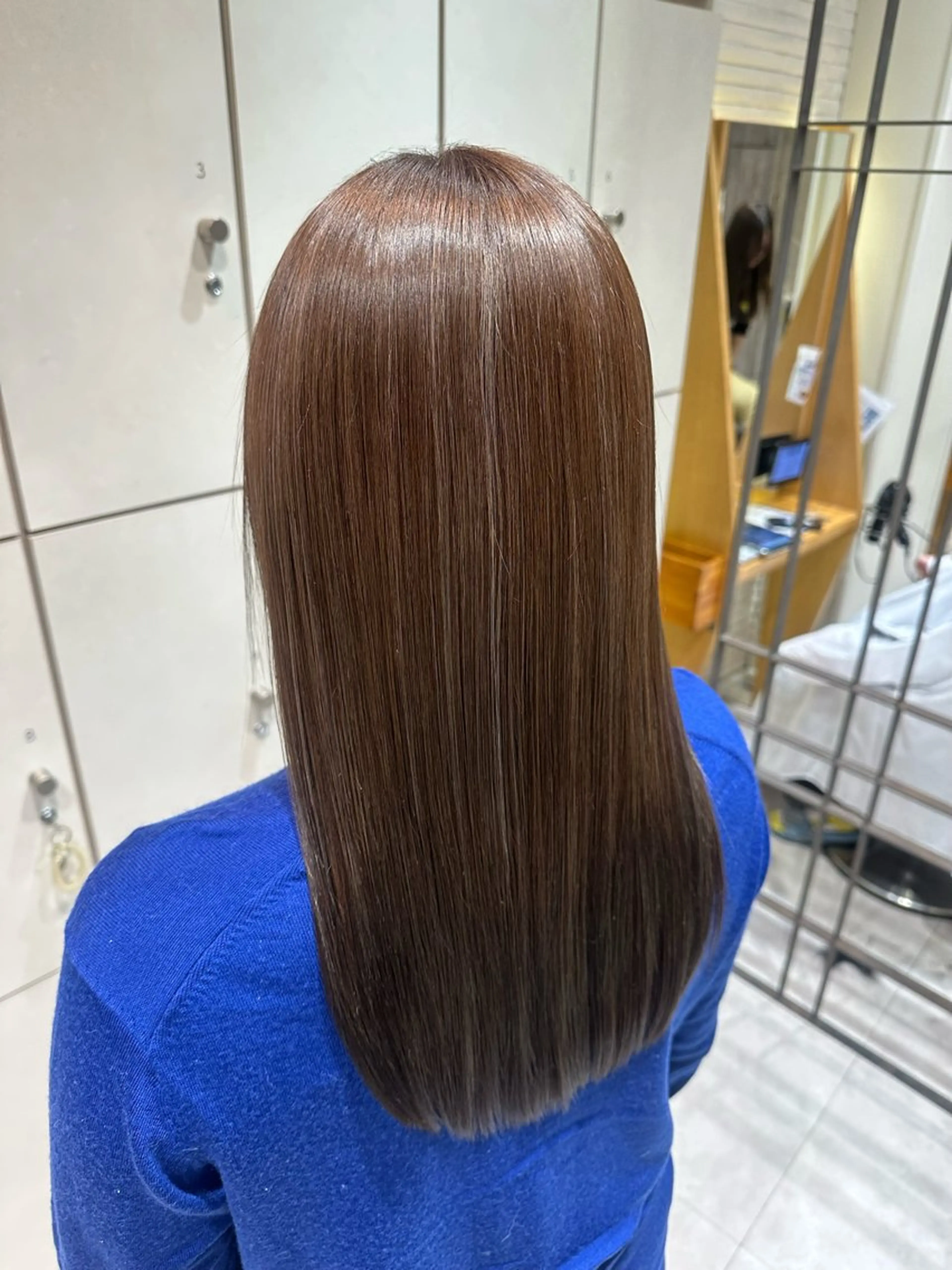 セミロング カット ヘアカラー トリートメント 美髪矯正/渡辺 りんのヘアスタイル