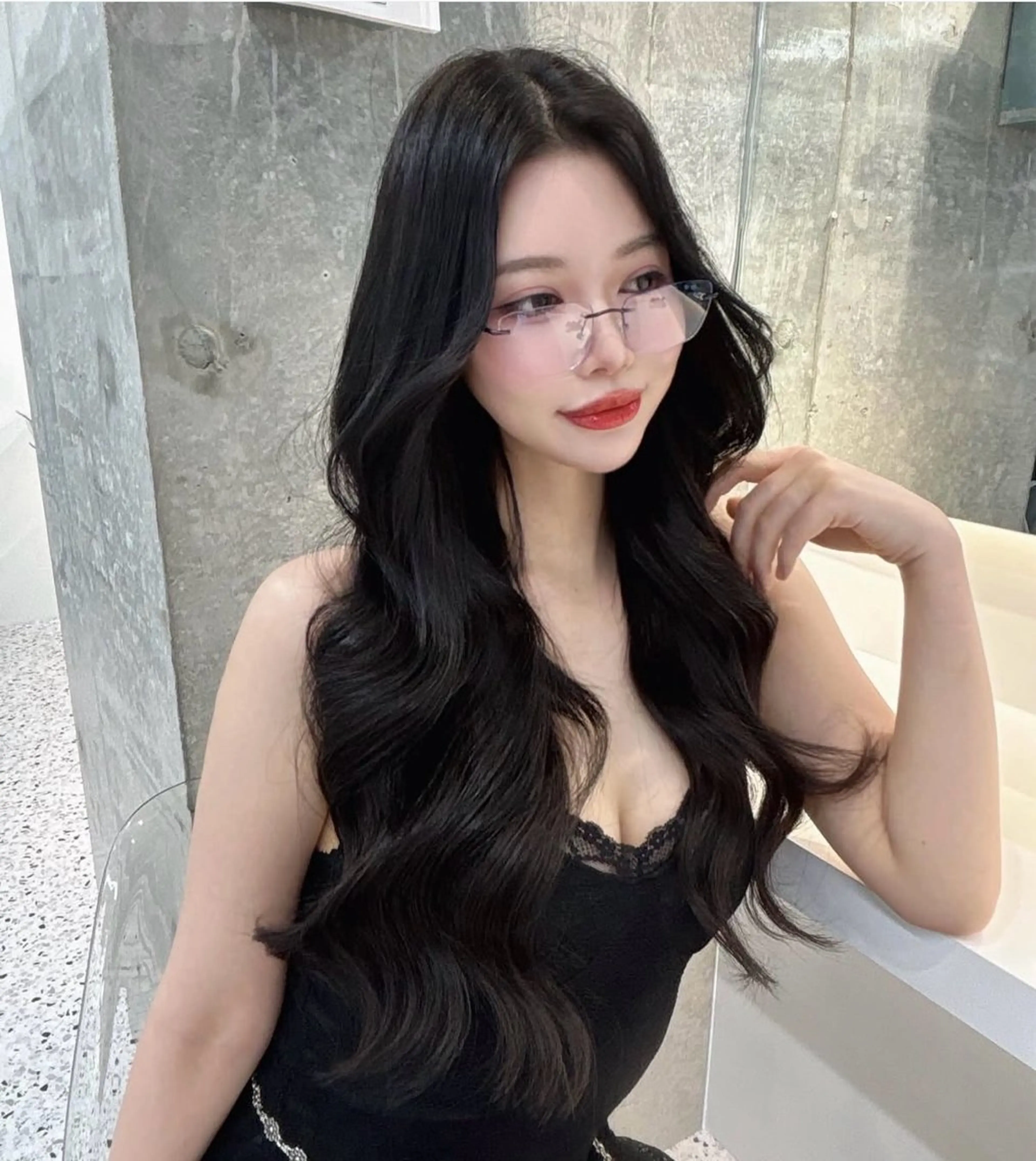 ロング カラー トリートメント 髪質改善×韓国ヘアサロン　Role 博多【ロール】所属・🤍韓国ワンホンヘア ayaha🤍のヘアスタイル