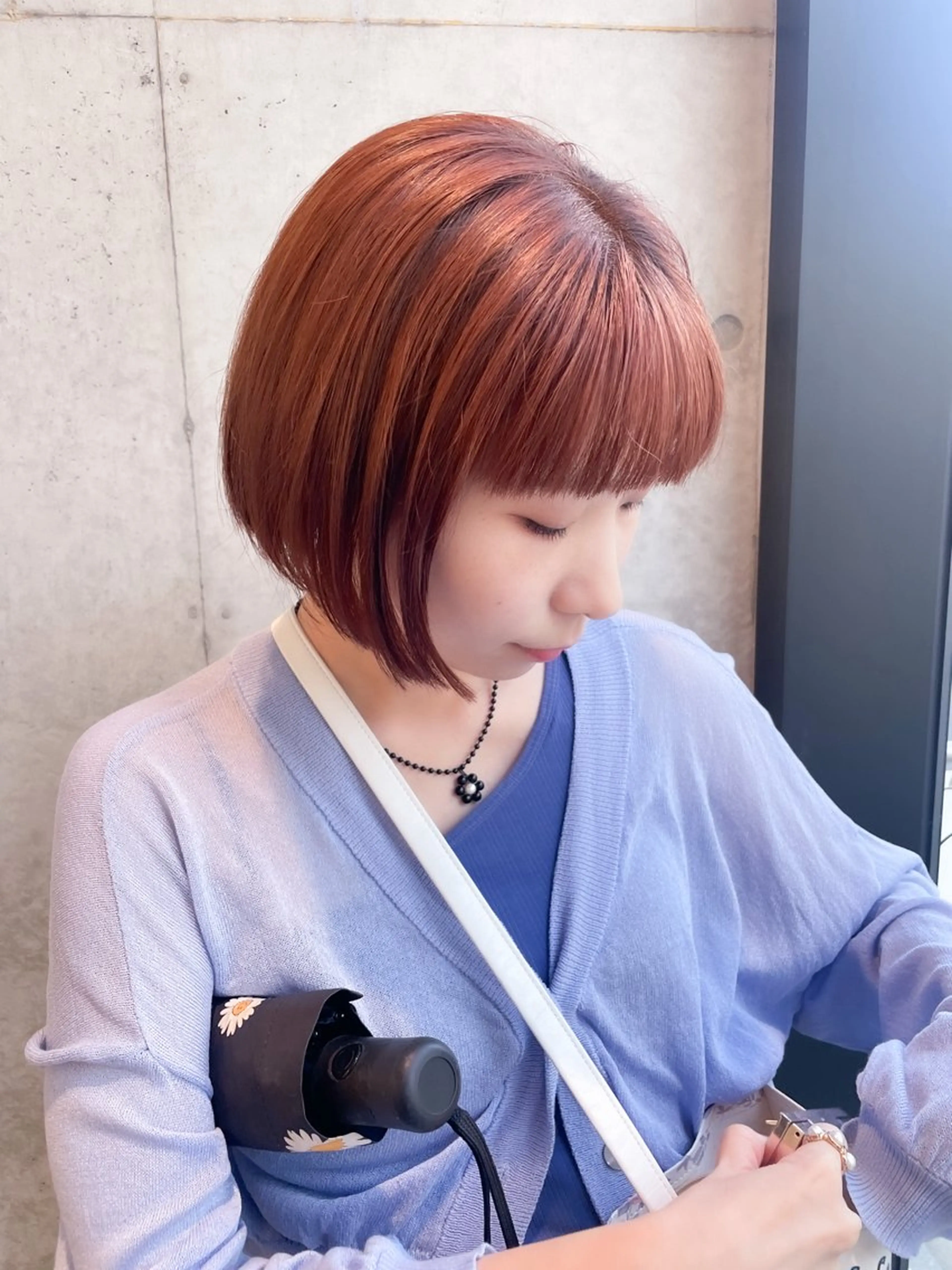 ショート カラー ヘアアレンジ ミニボブ/ブリーチ 🌈MISATOのヘアスタイル