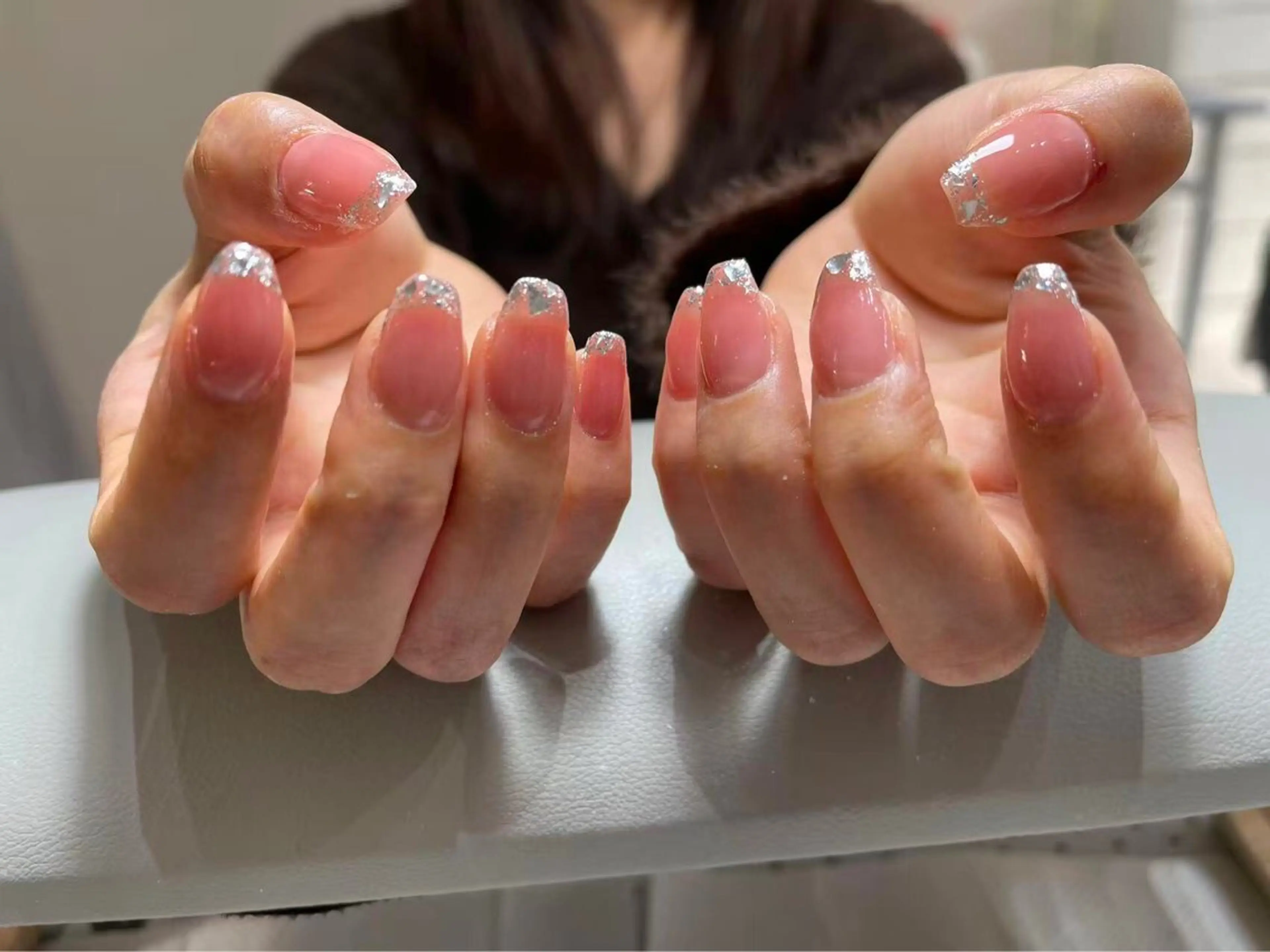 ネイル フレンチネイル ガラスフレンチ Glam nail salon 蒲田所属・💅研修生の chan みきのネイルデザイン