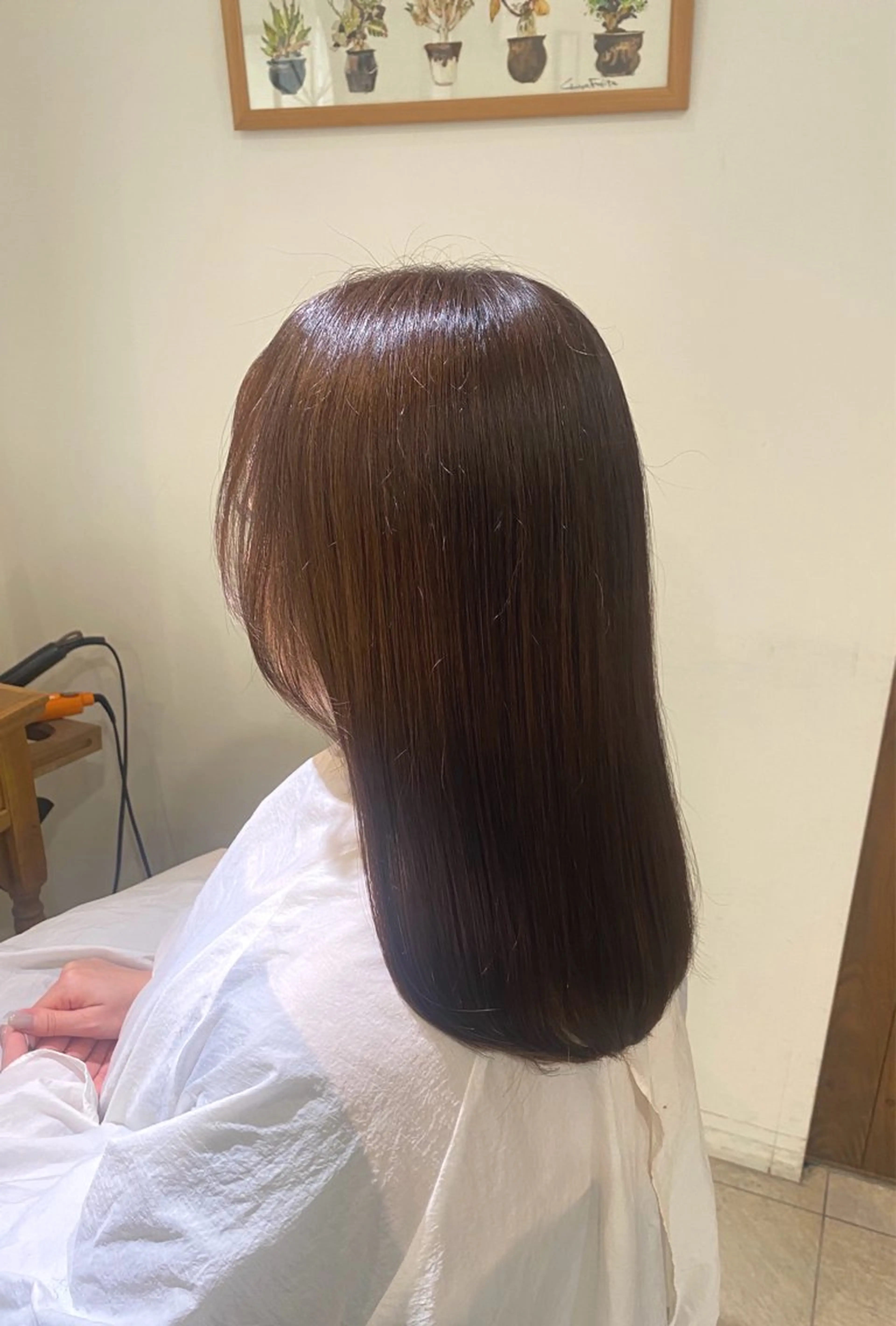 セミロング カット ヘアカラー LiC えりのヘアスタイル