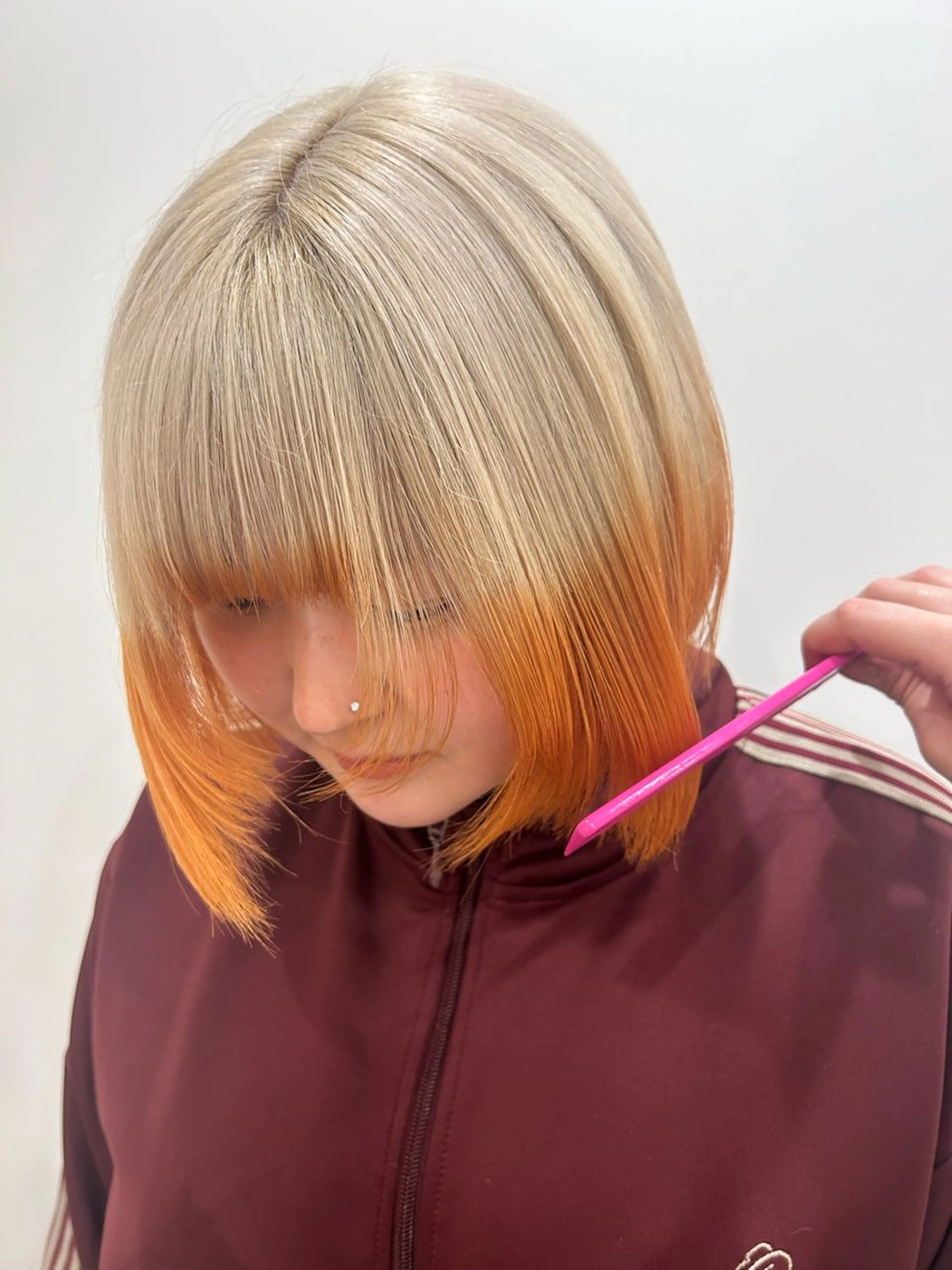 ミディアム ヘアカラー hair&eye🎀 /momoKaのマツエク・マツパデザイン