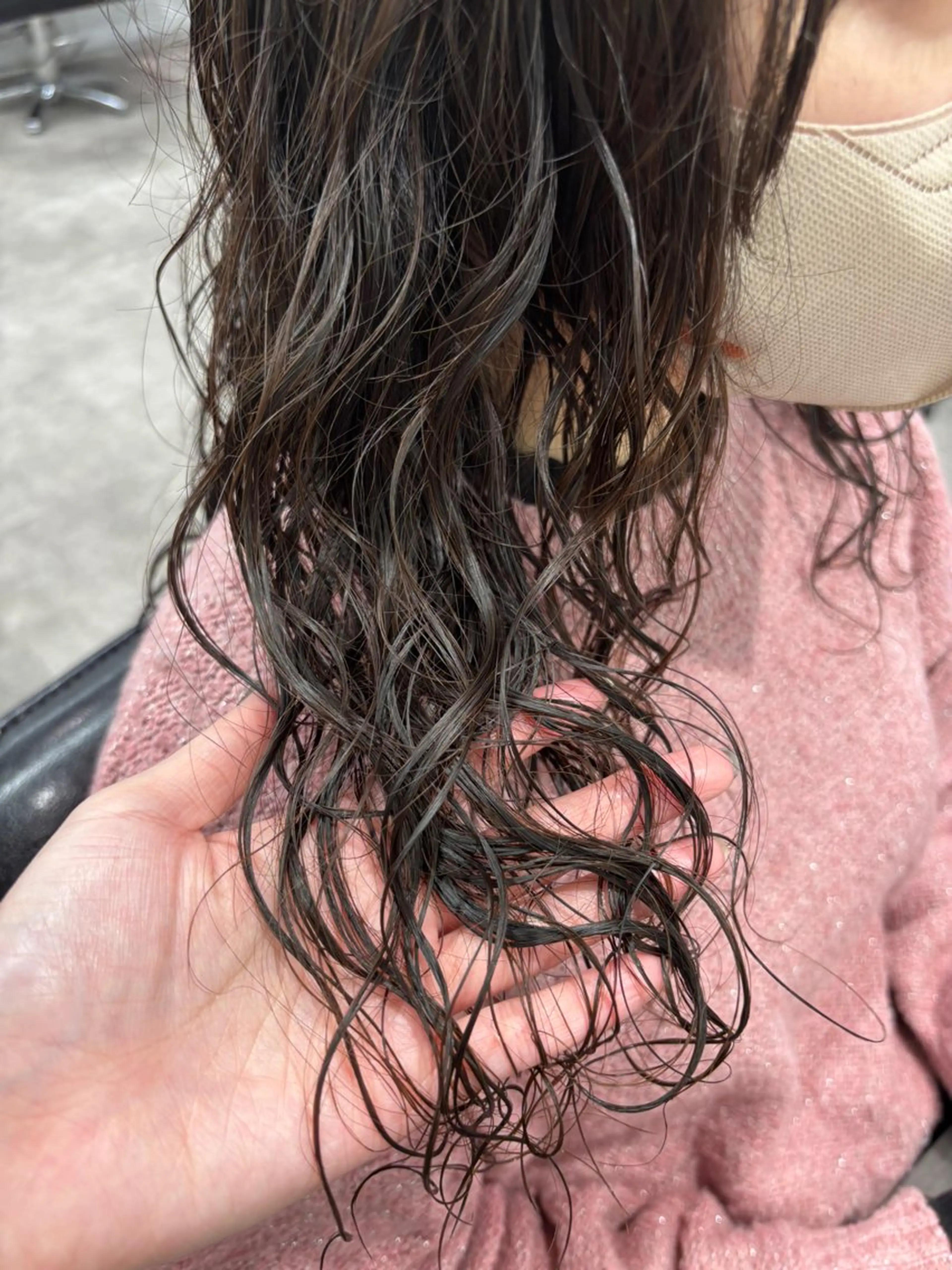 ロング パーマ ロング カット パーマ ボブ/透明感カラー/ 髪質改善/🌙/ルナのヘアスタイル