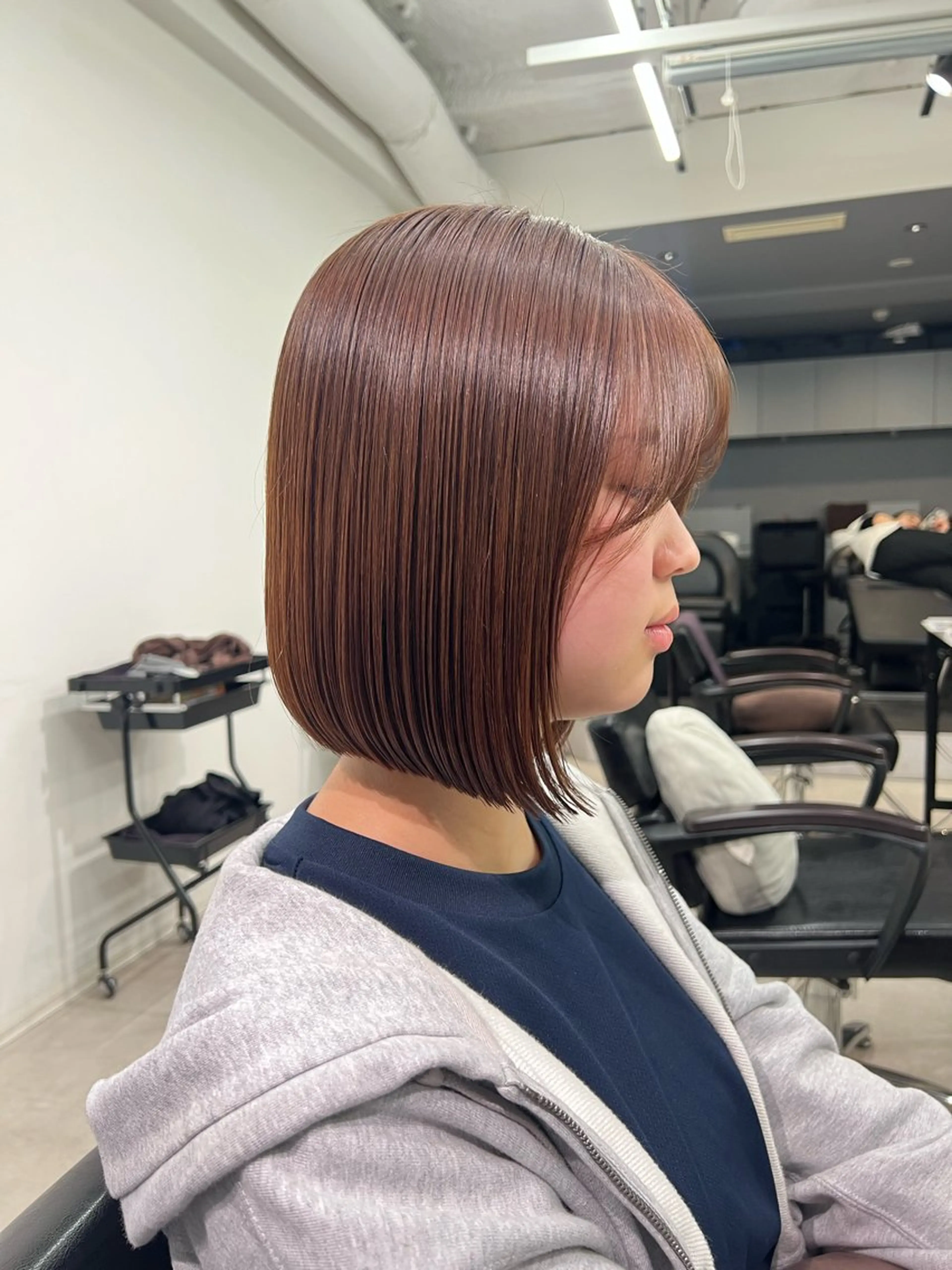 ミディアム カラー カット ヘアカラー トリートメント kei/透明感カラー /縮毛矯正/メンズのヘアスタイル