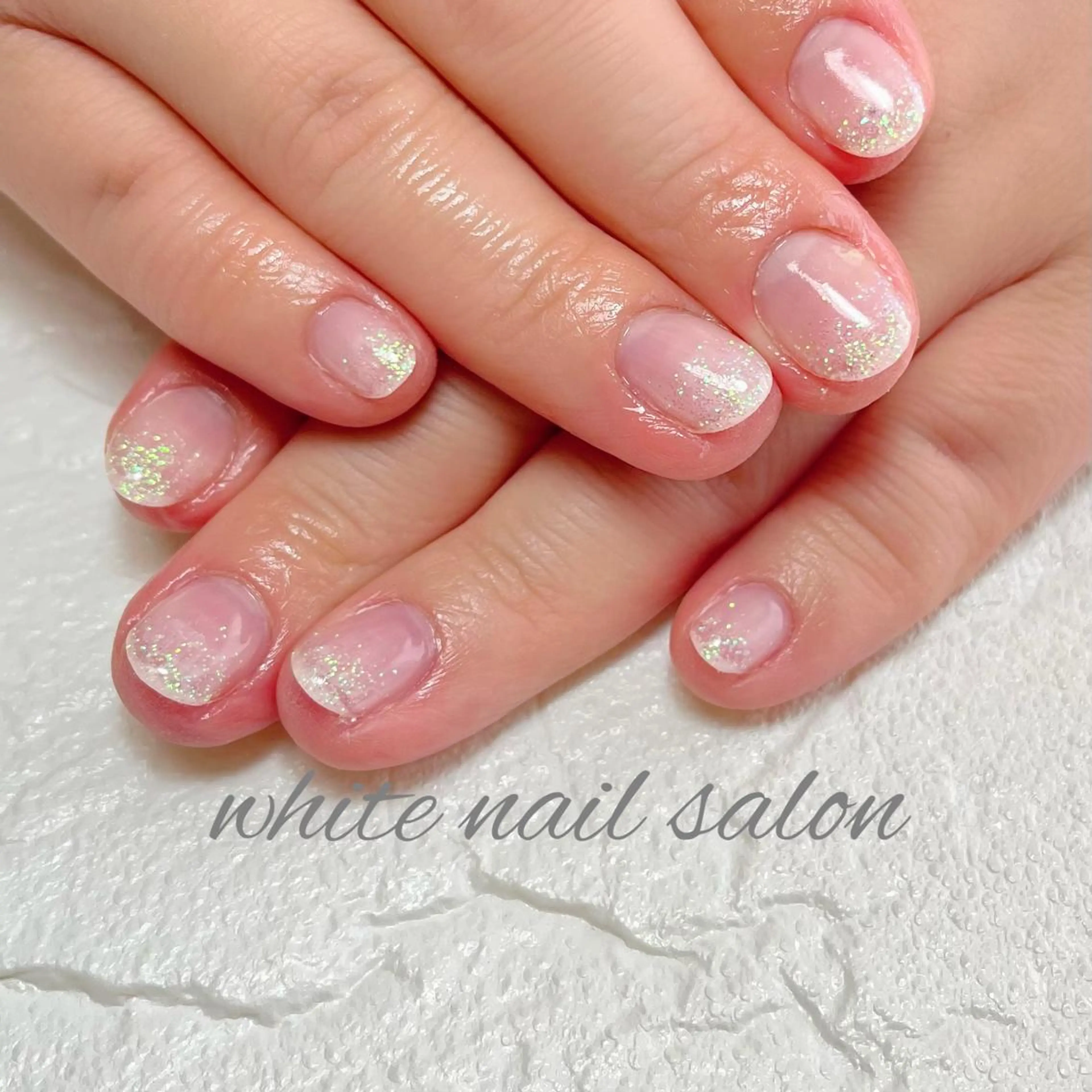 ネイル フットネイル ジェルネイル ハードジェル ラメ(グリッター) 持ち込み ハンドネイル white nail salonのネイルデザイン