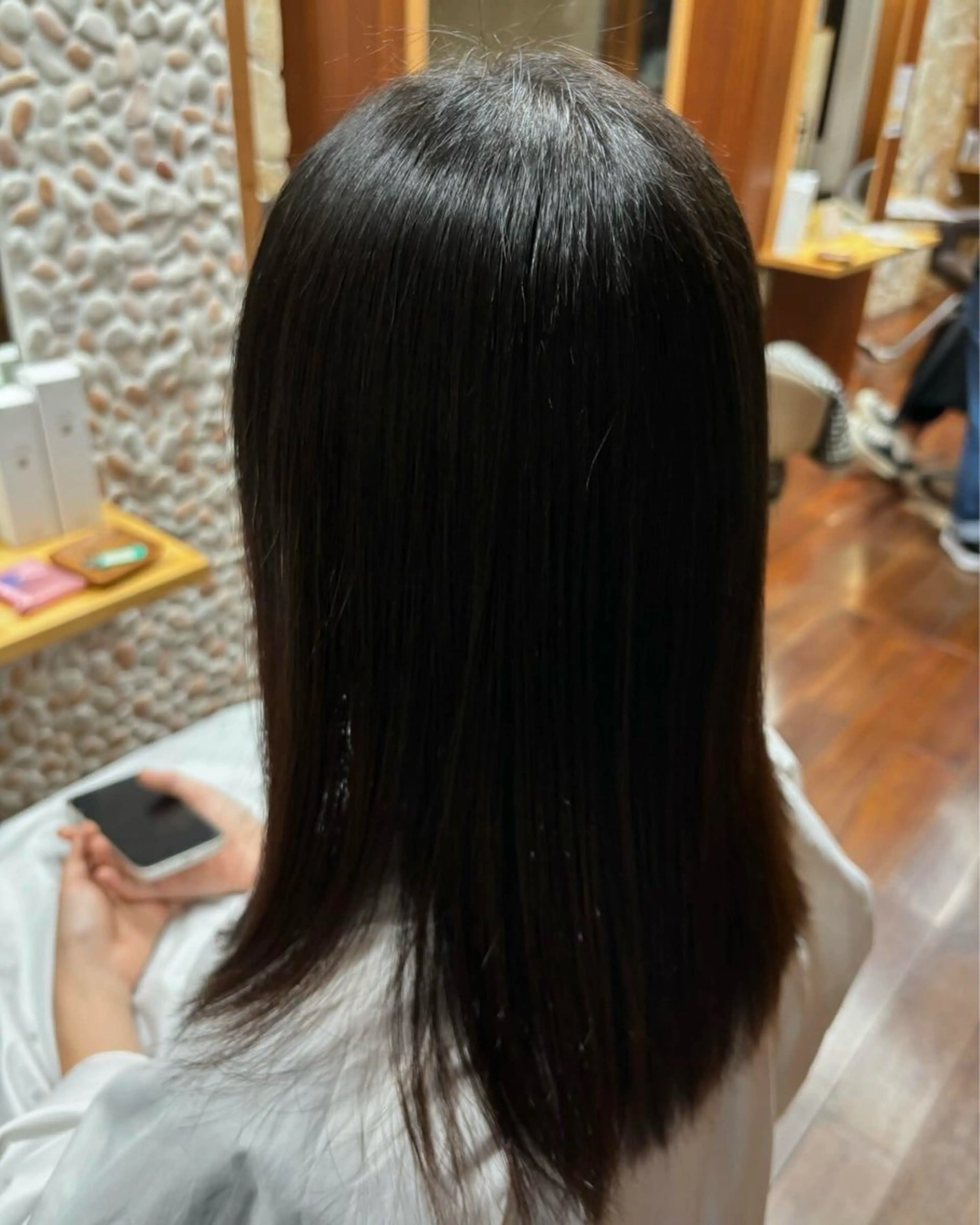 ミディアム カット ヘアカラー よしかわ あいか/京都美容室のヘアスタイル