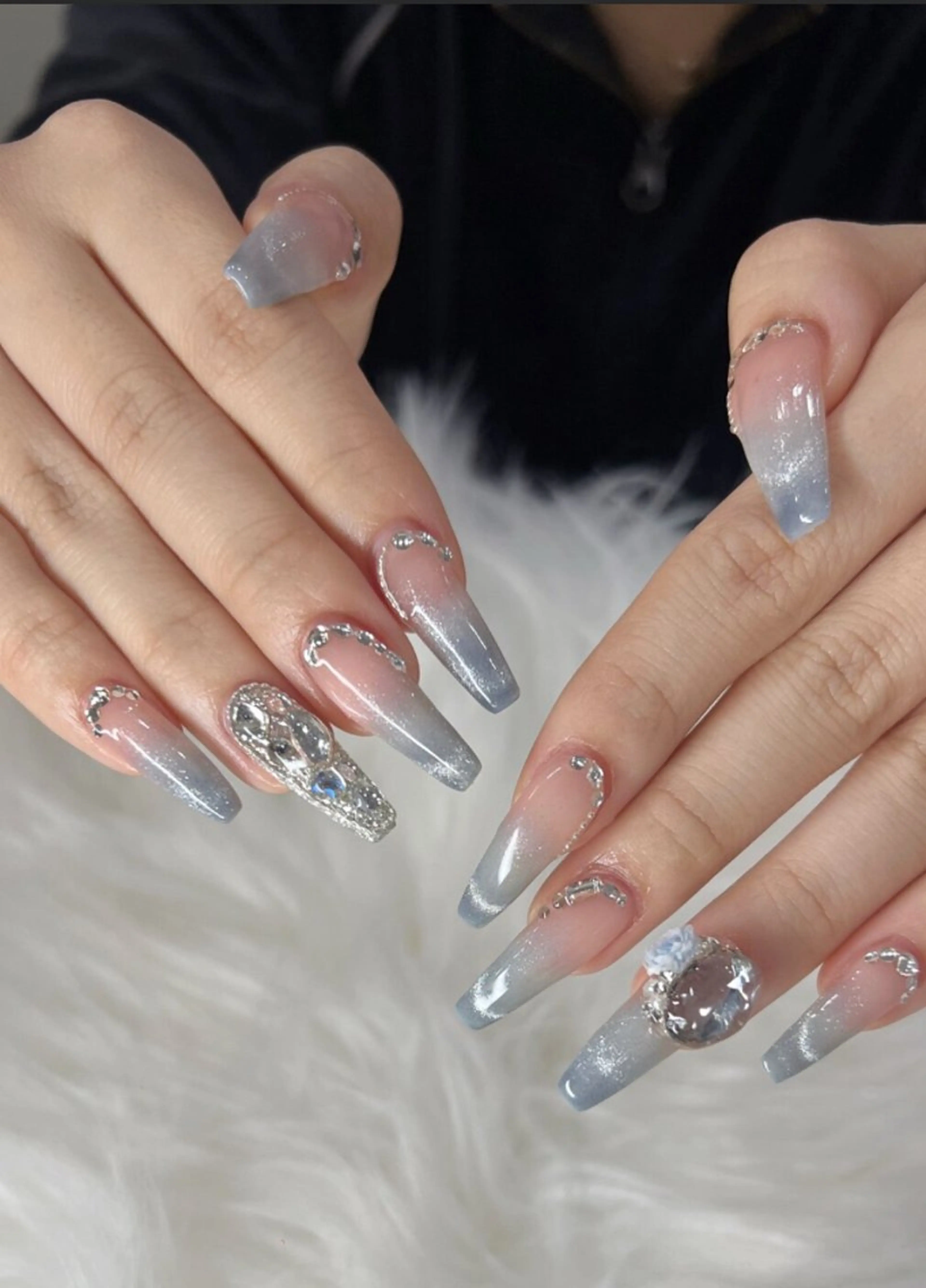 ネイル hami🎀うかん 🎀チップ長さ出しのネイルデザイン